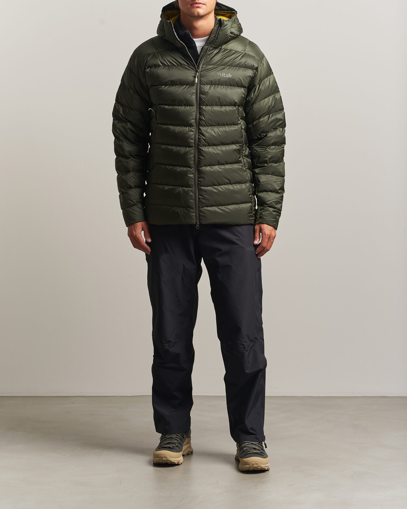 Heren | Jassen | Rab | Electron Pro Hoody Mid Down Jacket Army