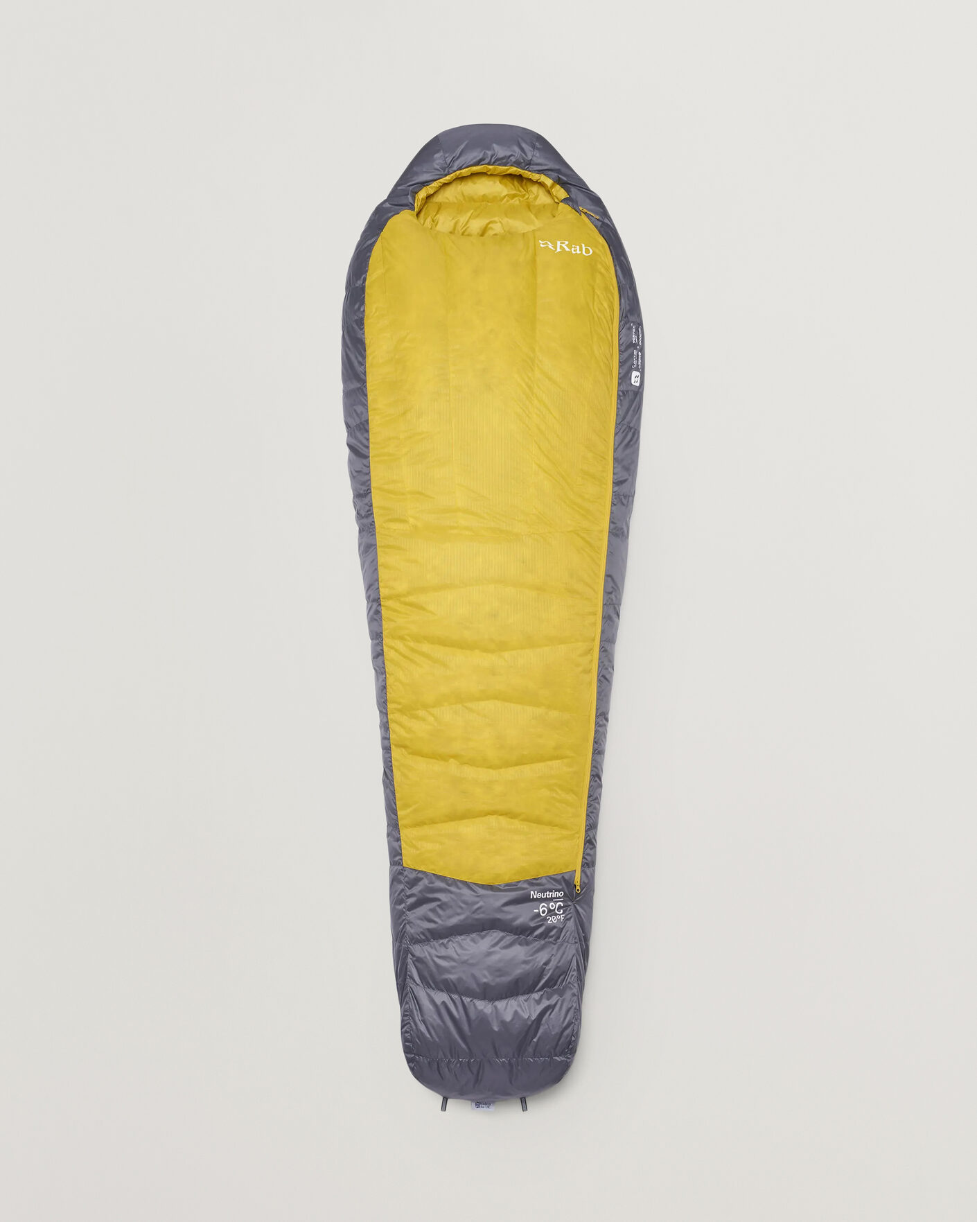 Heren | Outdoor living | Rab | Neutrino -6C Sleeping Bag Regular Graphene/Dark Pollen