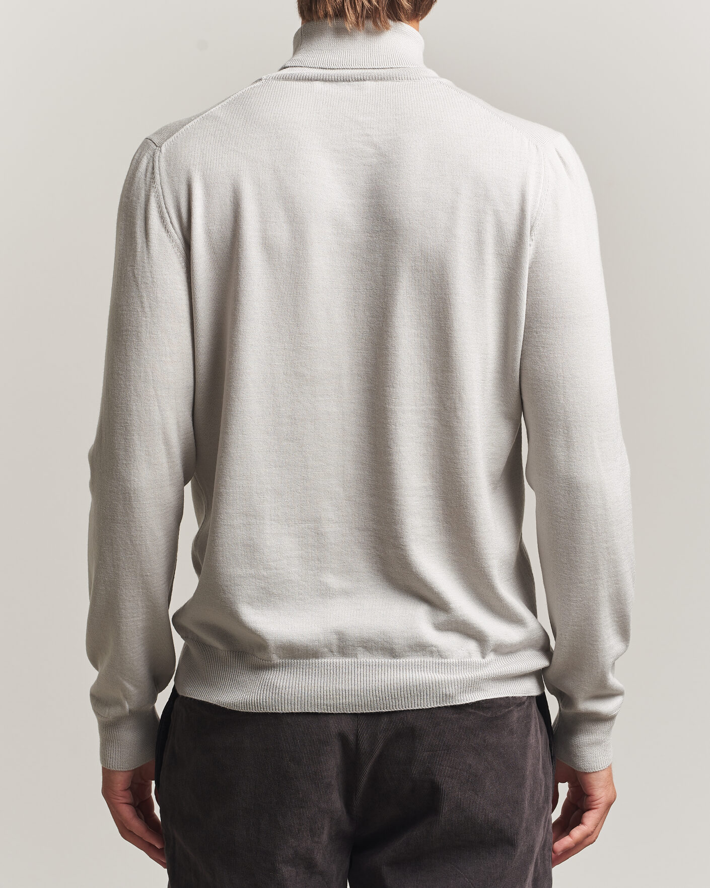 Heren | Truien | Gran Sasso | Merino Fashion Fit Rollneck Light Beige