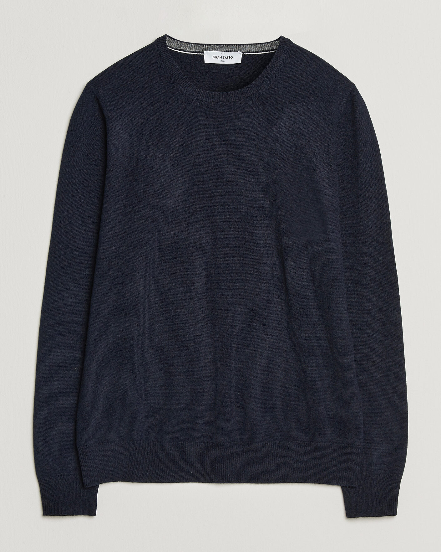Heren | Truien | Gran Sasso | Wool/Cashmere Crew Neck Navy
