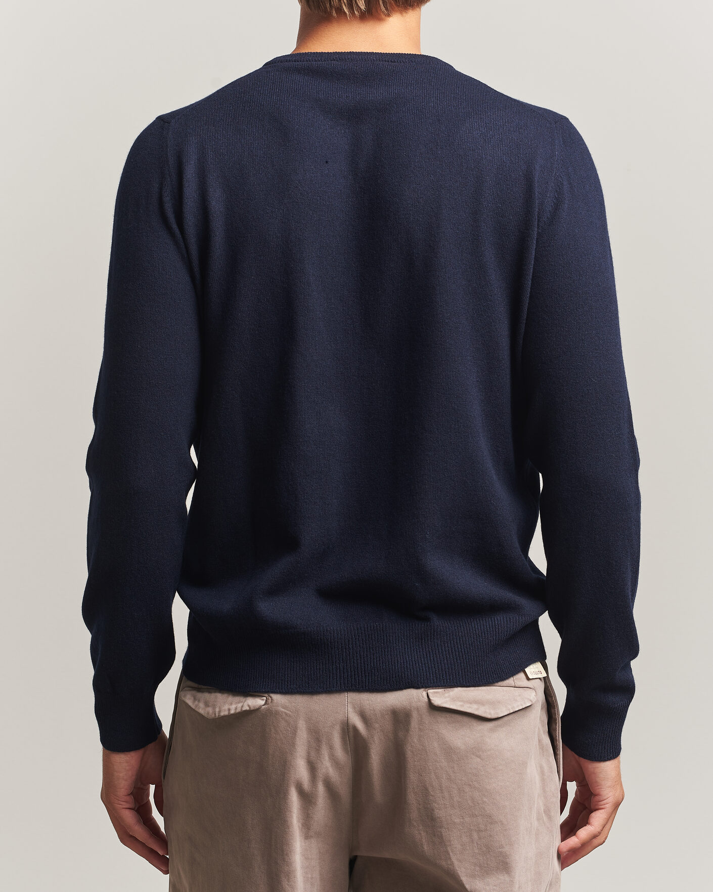 Heren | Truien | Gran Sasso | Wool/Cashmere Crew Neck Navy