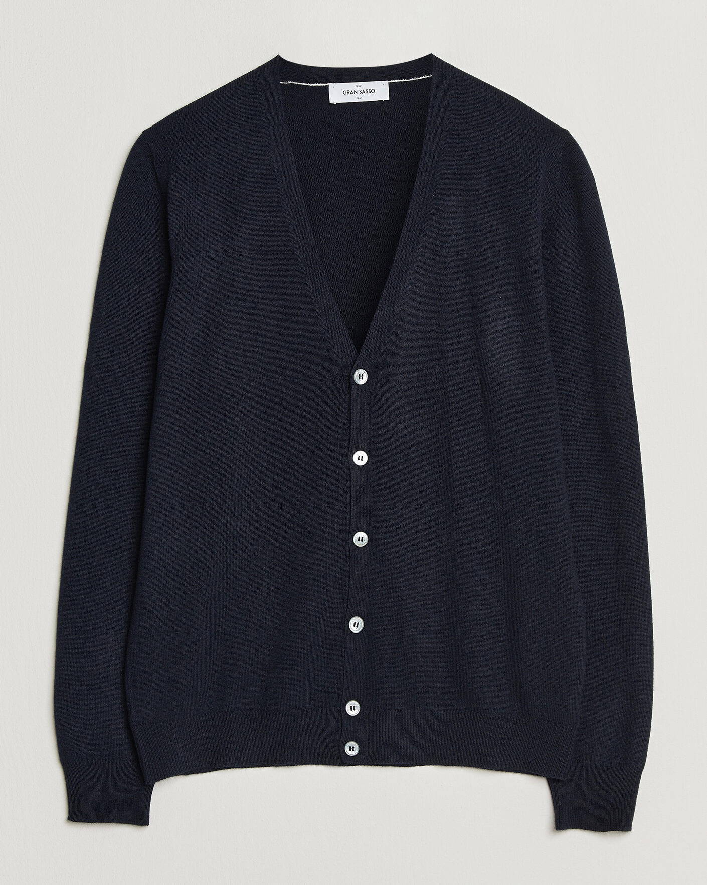 Heren | Truien | Gran Sasso | Wool/Cashmere Cardigan Navy