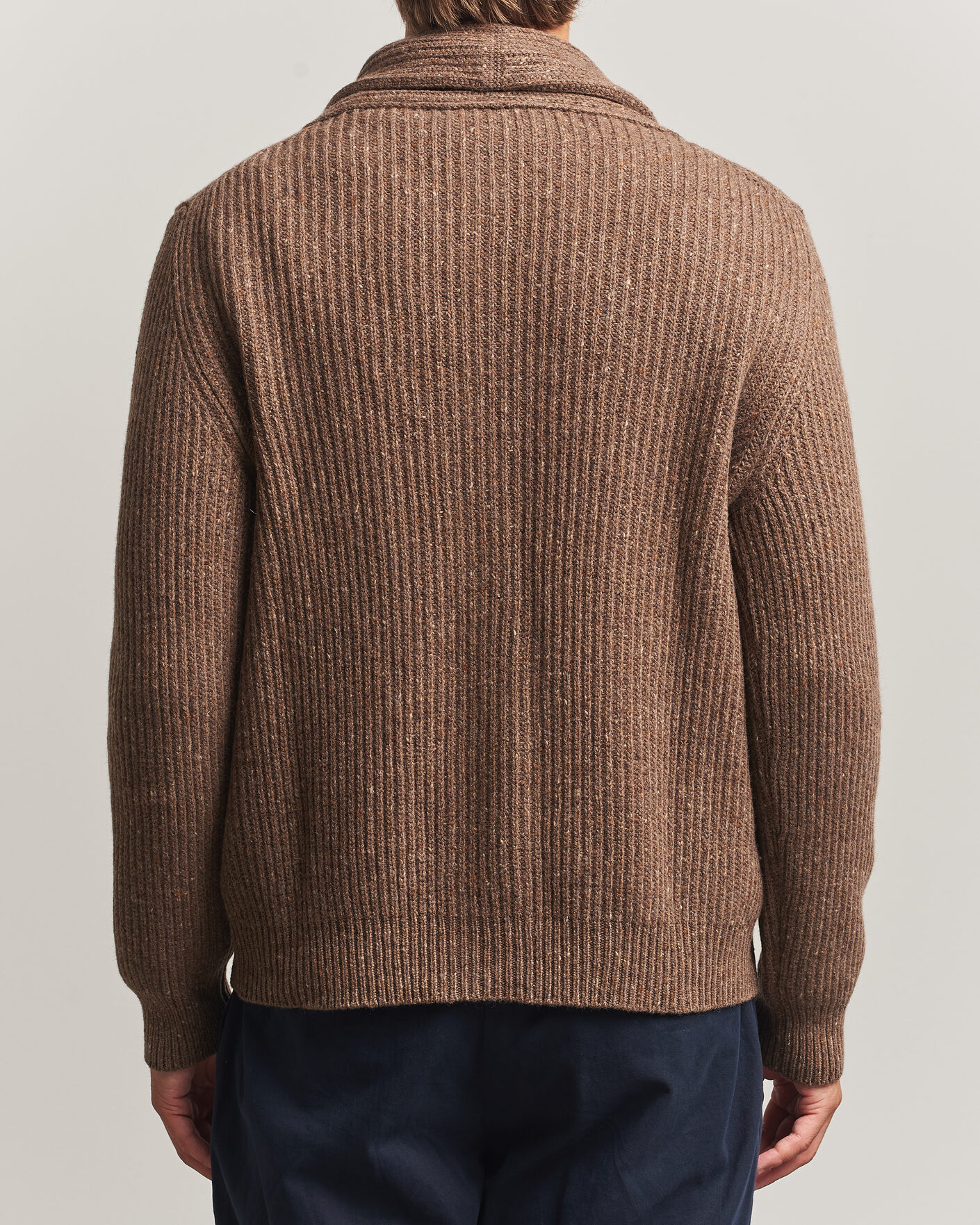 Heren | Truien | Gran Sasso | Wool/Cashmere Donegal Cardigan Brown