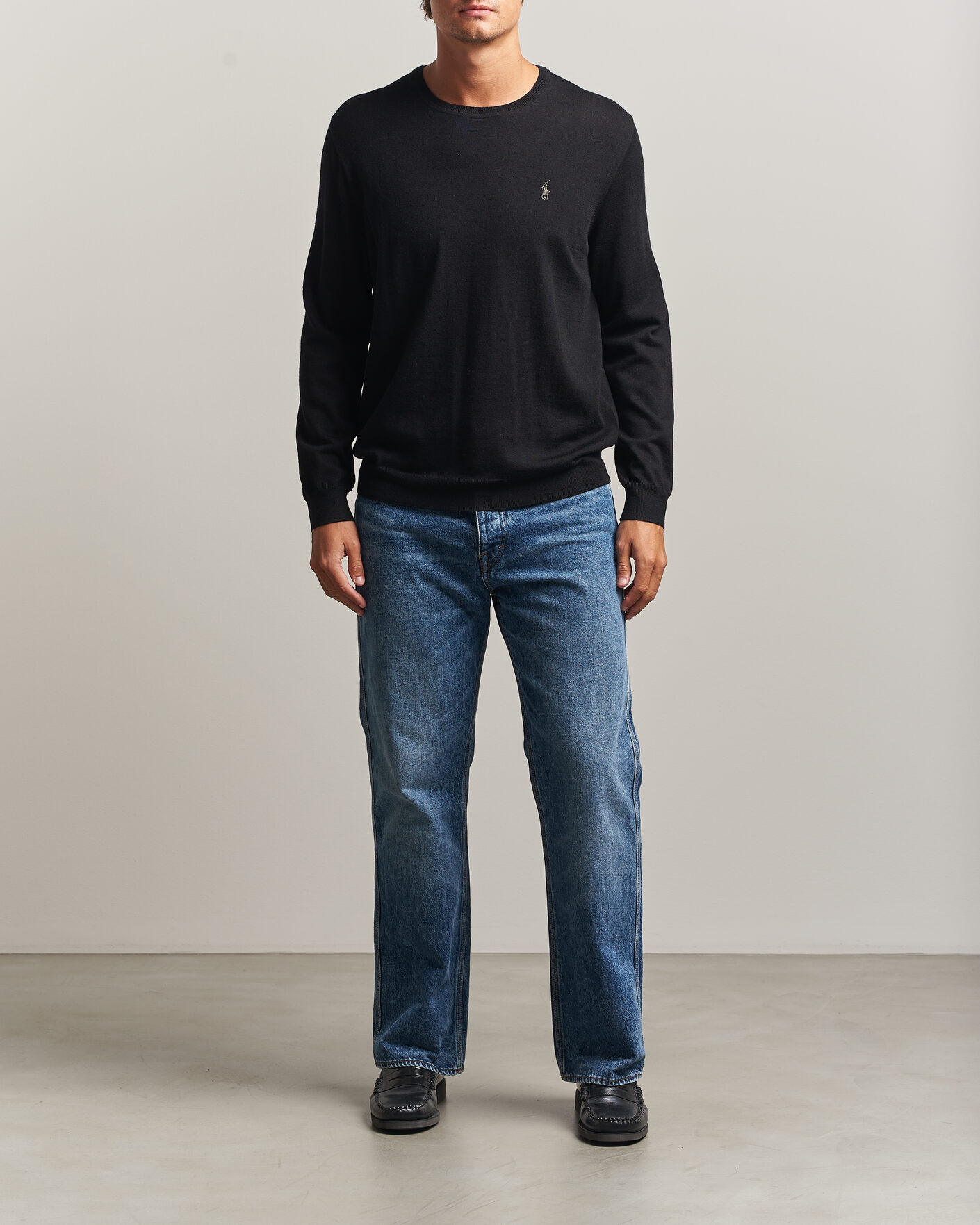Heren | Truien | Polo Ralph Lauren | Long Sleeve Pullover Polo Black