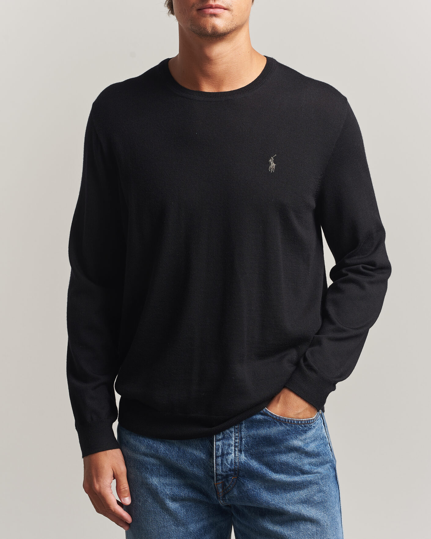 Heren | Truien | Polo Ralph Lauren | Long Sleeve Pullover Polo Black