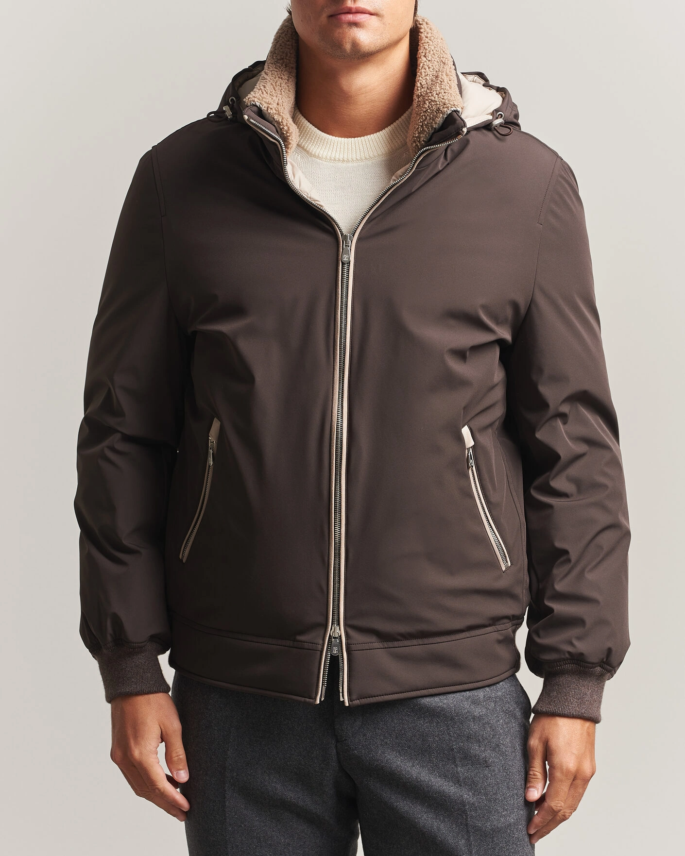 Heren | Jassen | Brunello Cucinelli | Padded Jacket Dark Brown