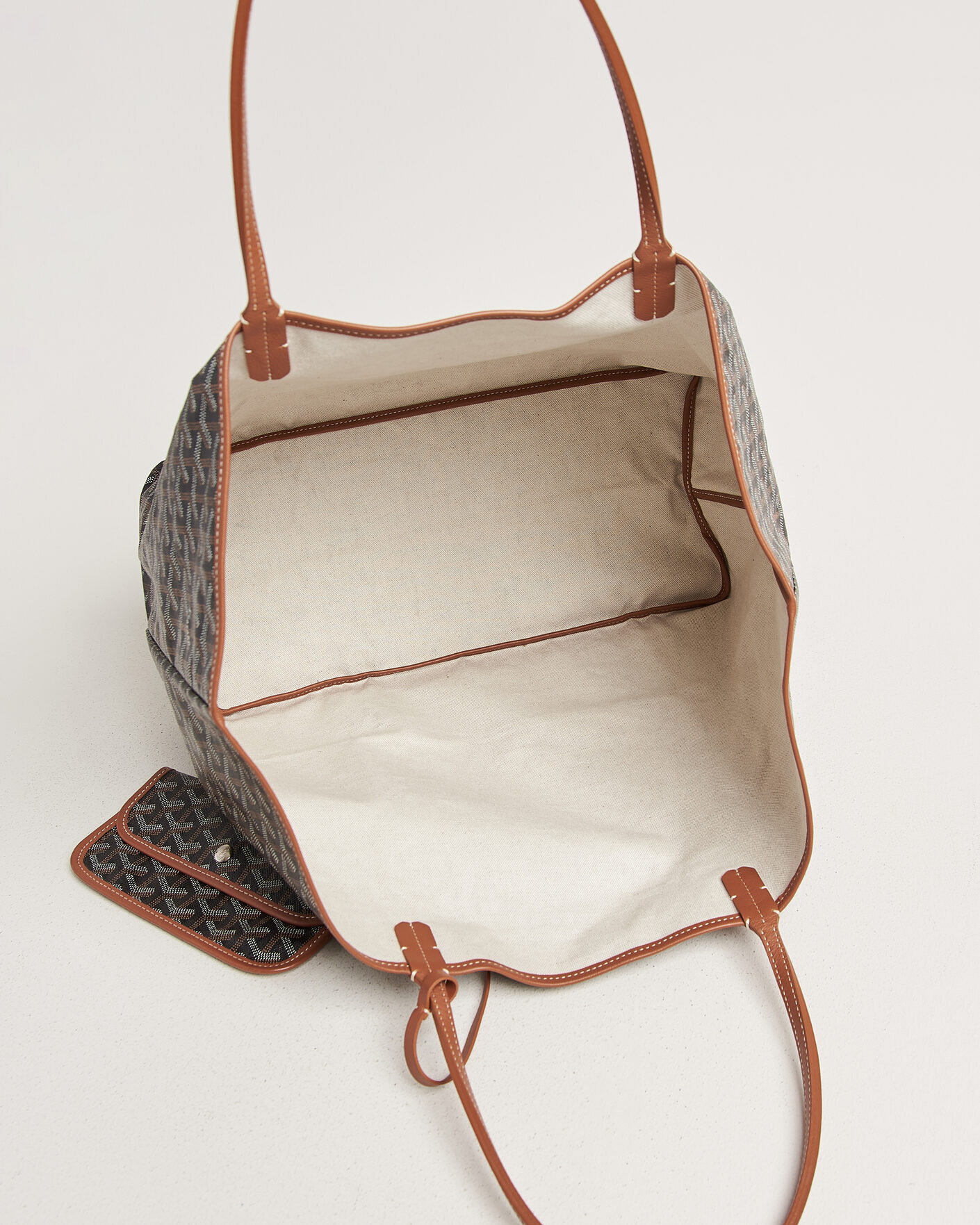 Heren | Pre-Owned & Vintage Bags | Goyard Pre-Owned | Saint Louis GM Coated Canvas Tote Bag Black