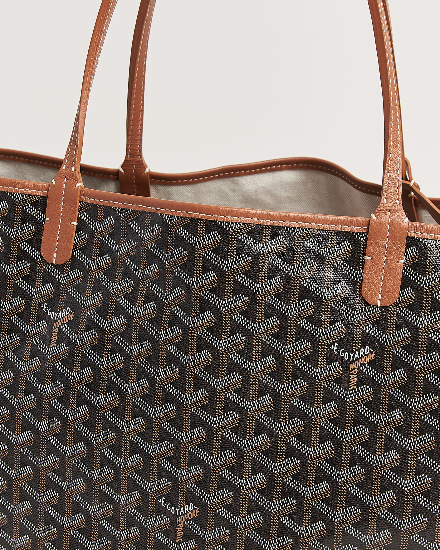 Heren | Pre-Owned & Vintage Bags | Goyard Pre-Owned | Saint Louis GM Coated Canvas Tote Bag Black