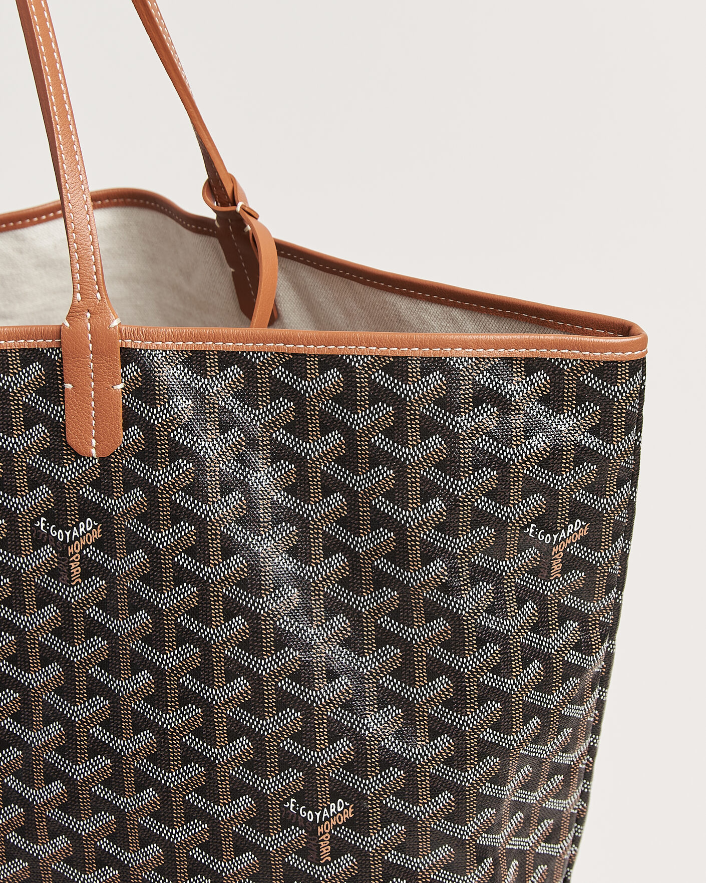 Heren | Pre-Owned & Vintage Bags | Goyard Pre-Owned | Saint Louis GM Coated Canvas Tote Bag Black