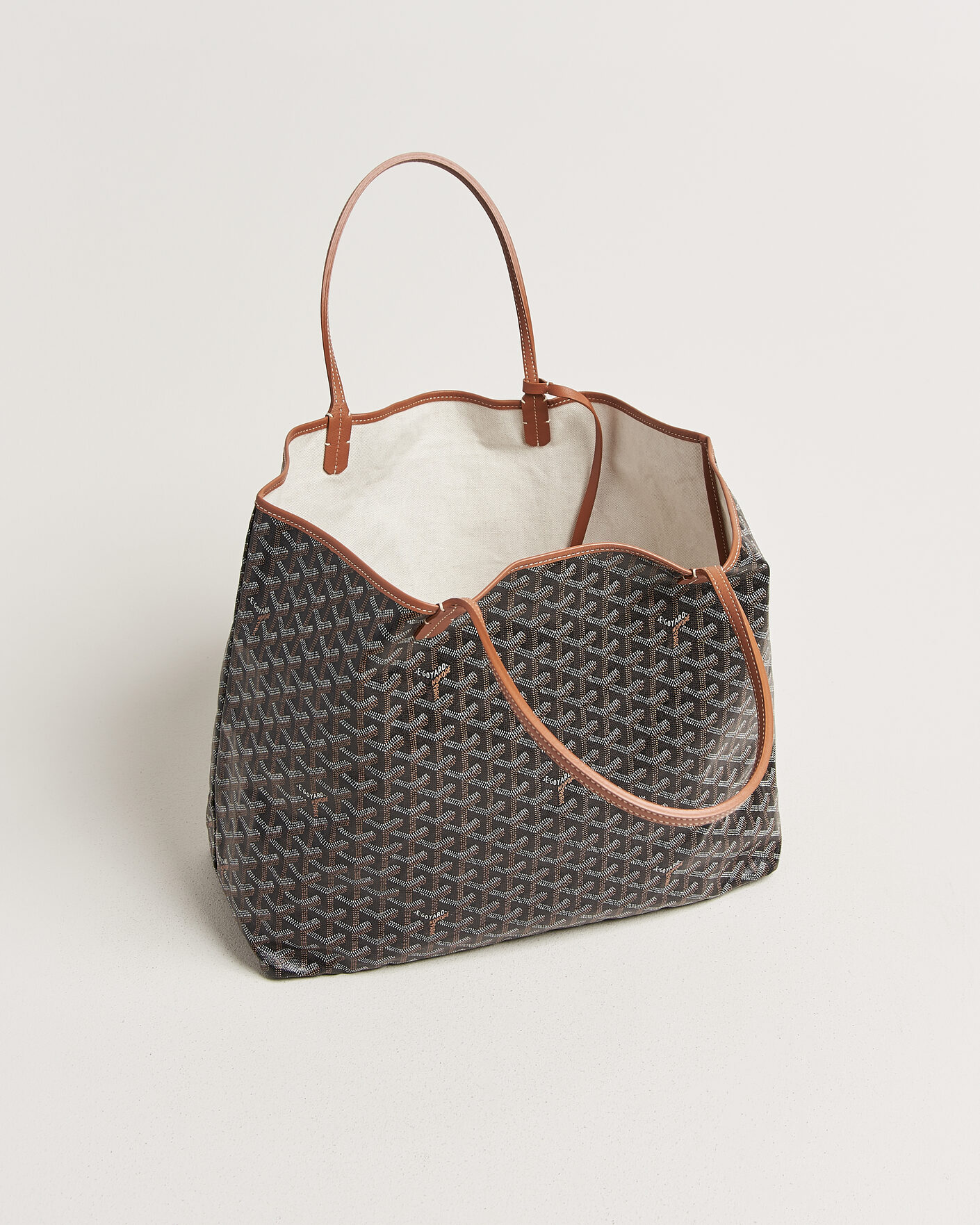 Heren | Pre-Owned & Vintage Bags | Goyard Pre-Owned | Saint Louis GM Coated Canvas Tote Bag Black