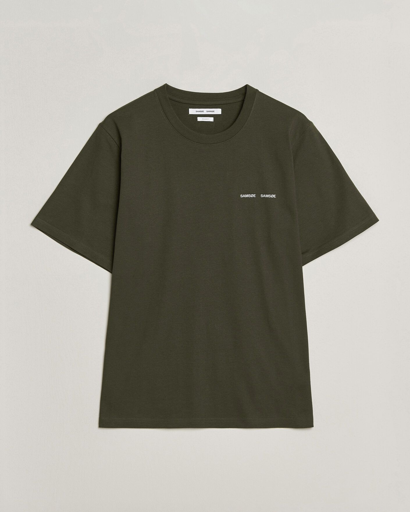 Heren | T-shirts | Samsøe Samsøe | Thomas Cotton T-Shirt Forest Night