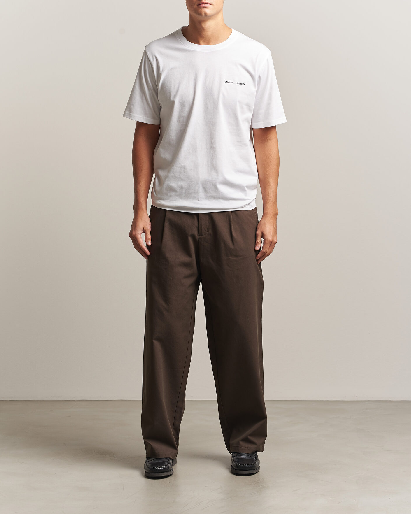 Heren | T-shirts | Samsøe Samsøe | Thomas Cotton T-Shirt White