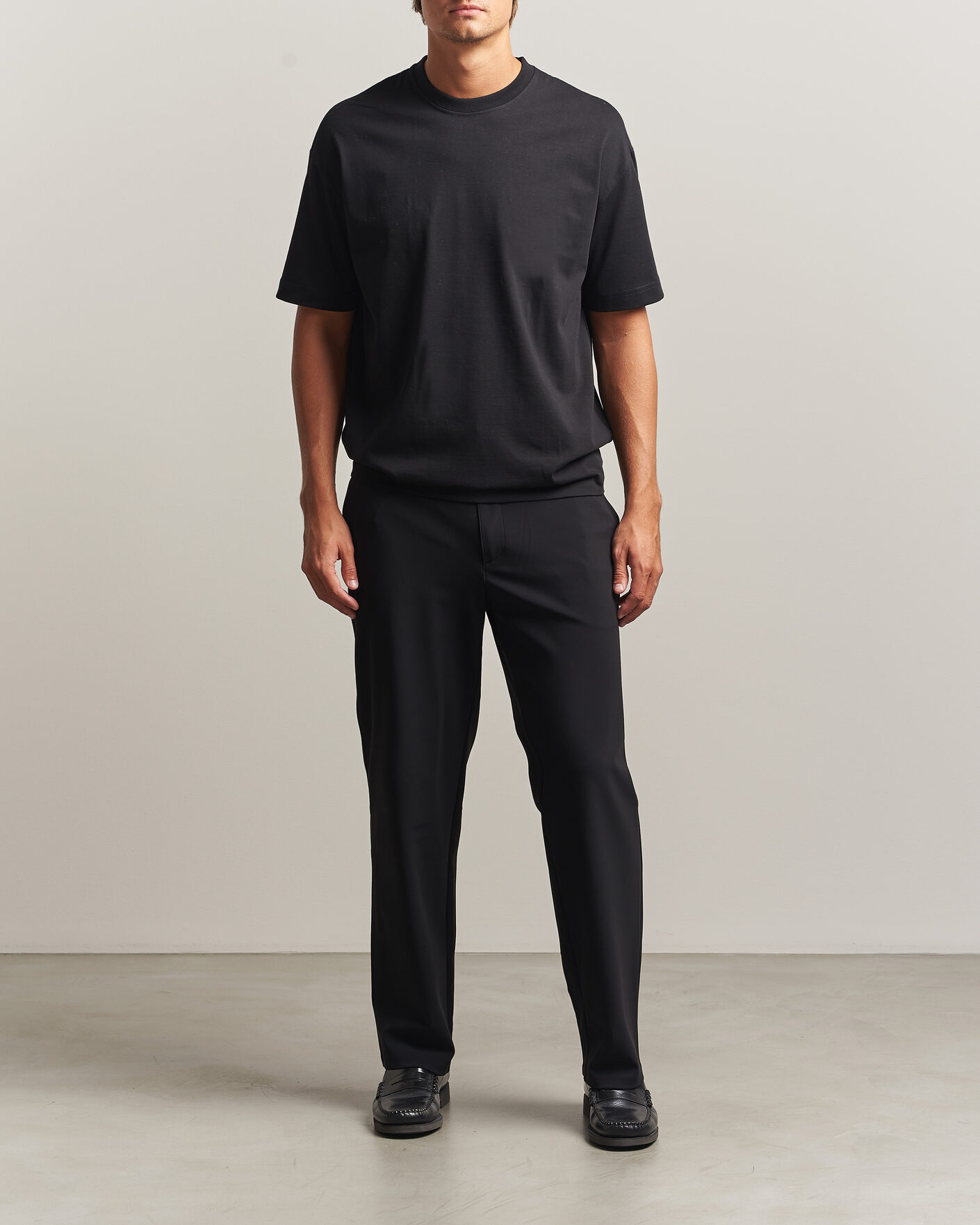 Heren | T-shirts | Samsøe Samsøe | Jason Heavy Cotton T-Shirt Black