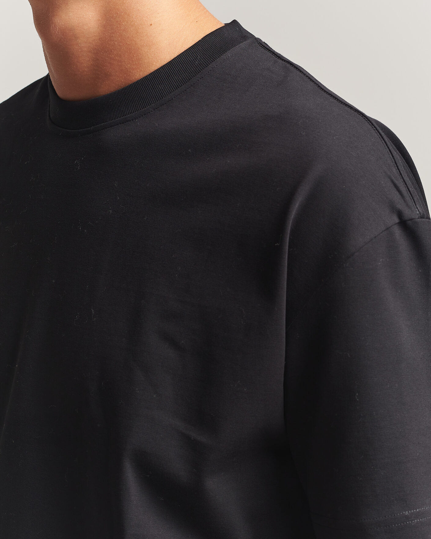 Heren | T-shirts | Samsøe Samsøe | Jason Heavy Cotton T-Shirt Black