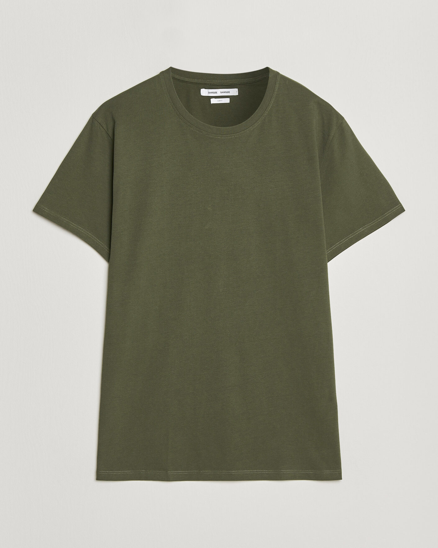 Heren | T-shirts | Samsøe Samsøe | Kronos Cotton T-Shirt Forest Night