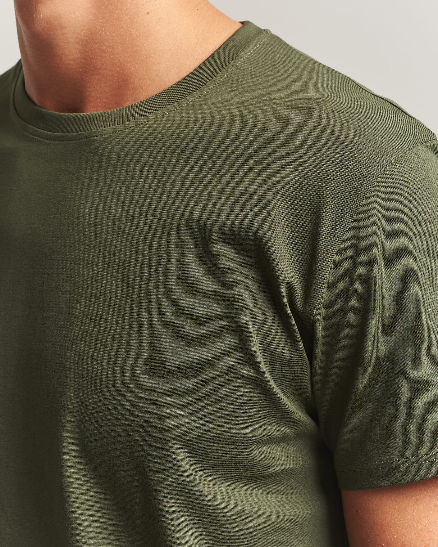 Heren | T-shirts | Samsøe Samsøe | Kronos Cotton T-Shirt Forest Night