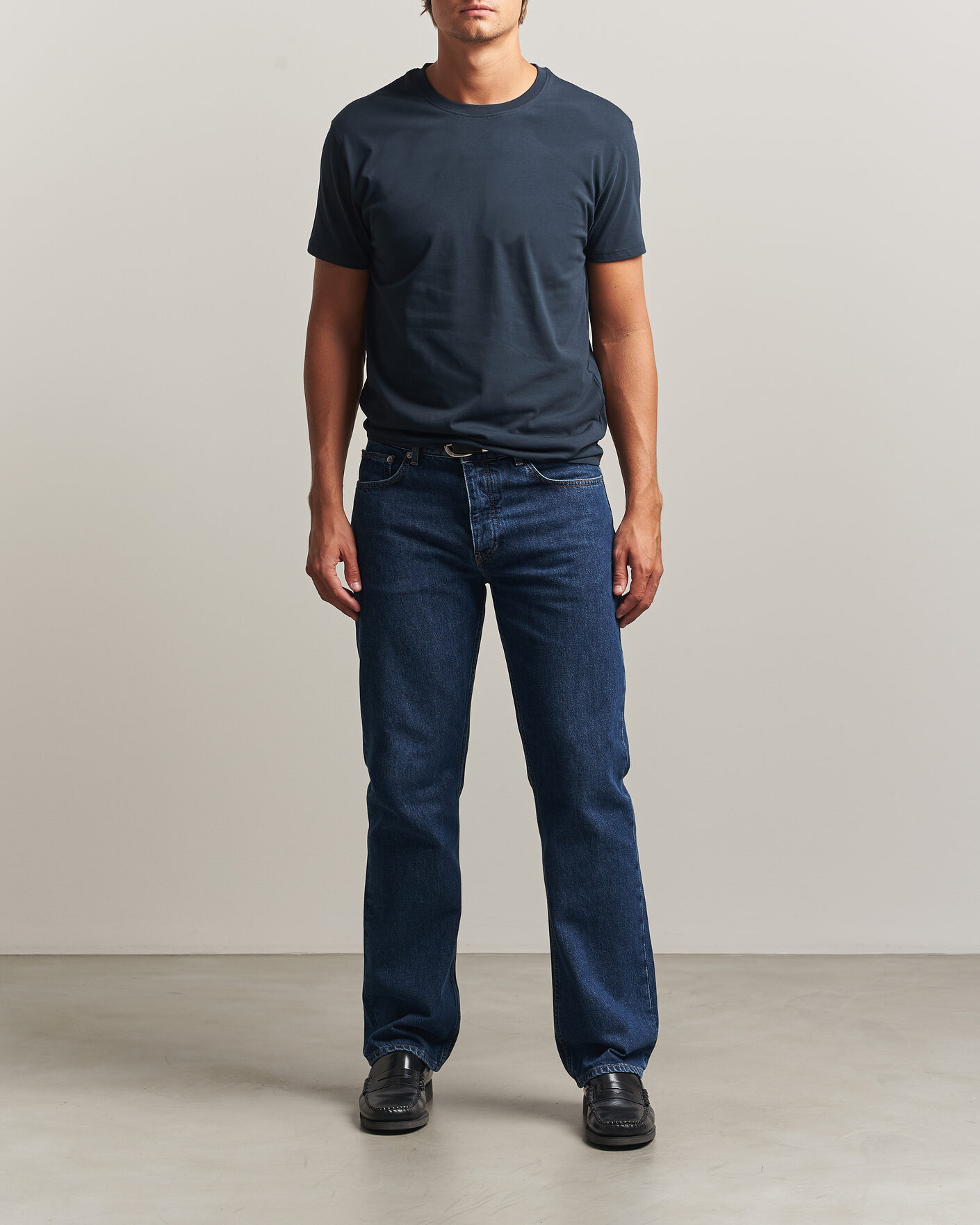 Heren | T-shirts | Samsøe Samsøe | Kronos Cotton T-Shirt Salute Navy