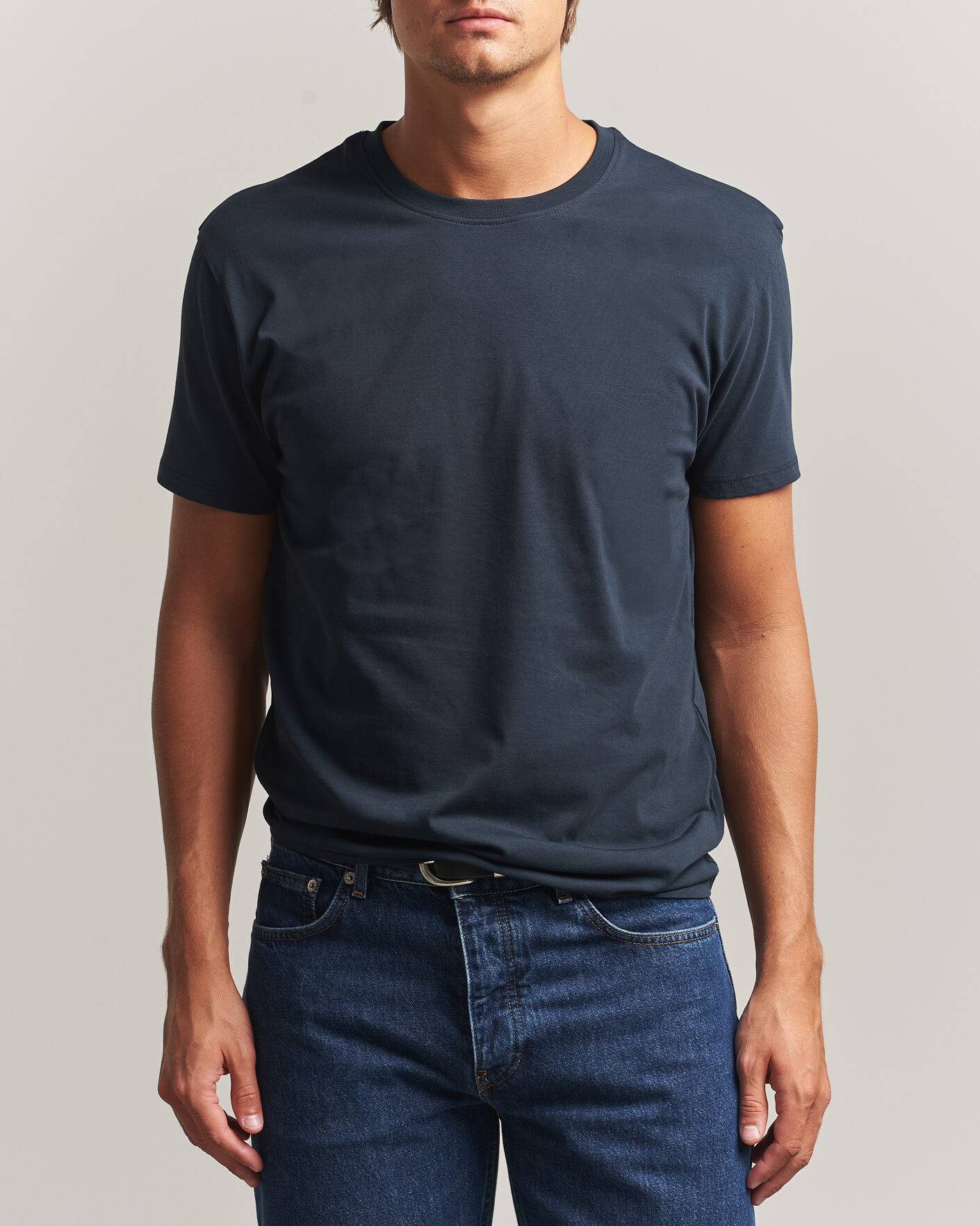 Heren | T-shirts | Samsøe Samsøe | Kronos Cotton T-Shirt Salute Navy