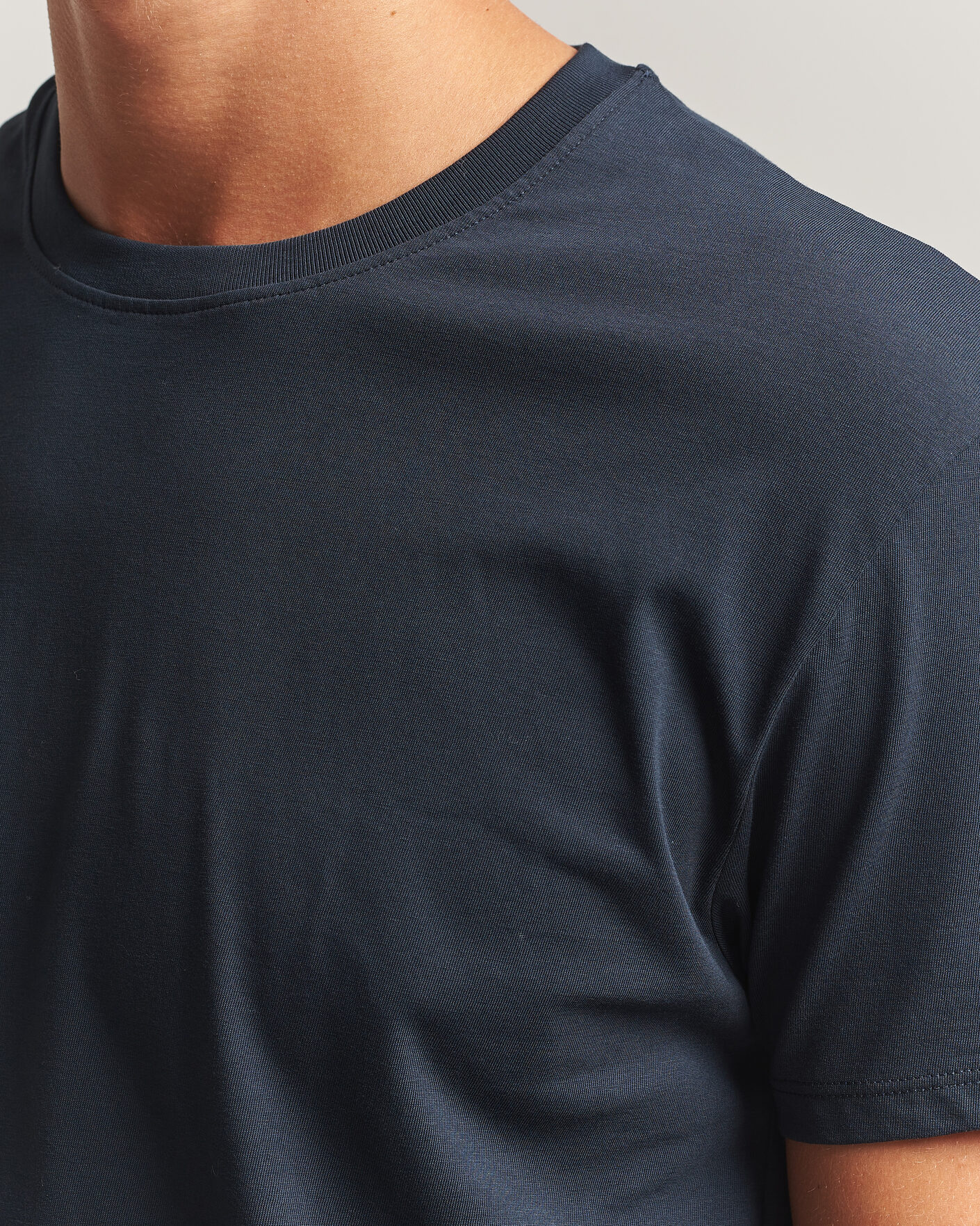 Heren | T-shirts | Samsøe Samsøe | Kronos Cotton T-Shirt Salute Navy