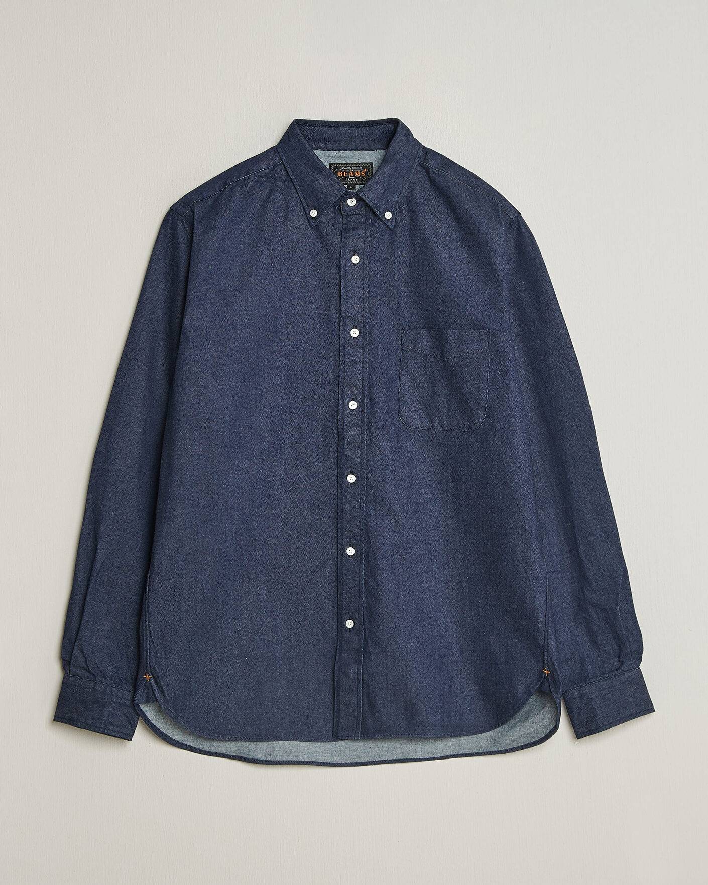 Heren | Overhemden | BEAMS PLUS | Denim Button Down Shirt Indigo