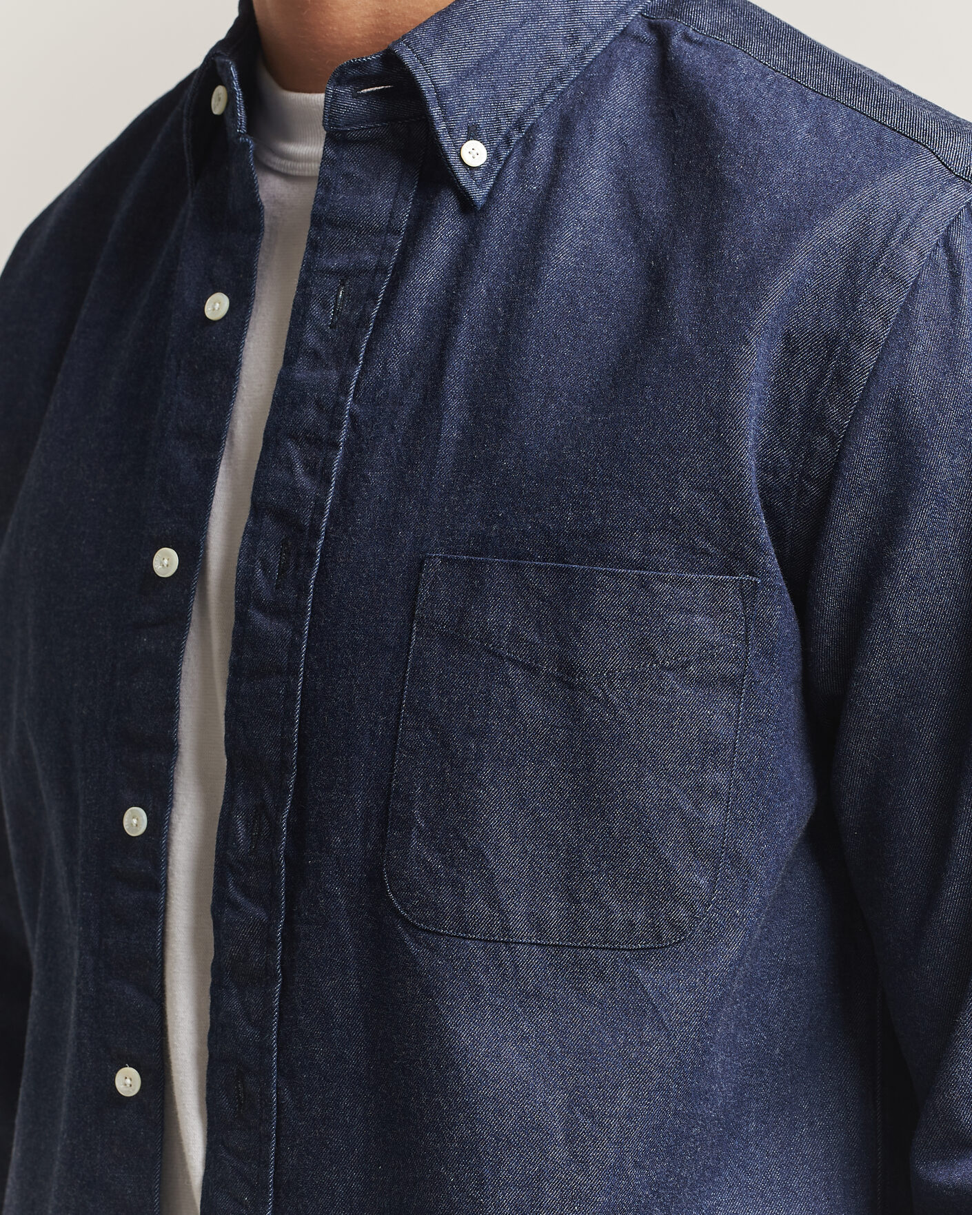 Heren | Overhemden | BEAMS PLUS | Denim Button Down Shirt Indigo