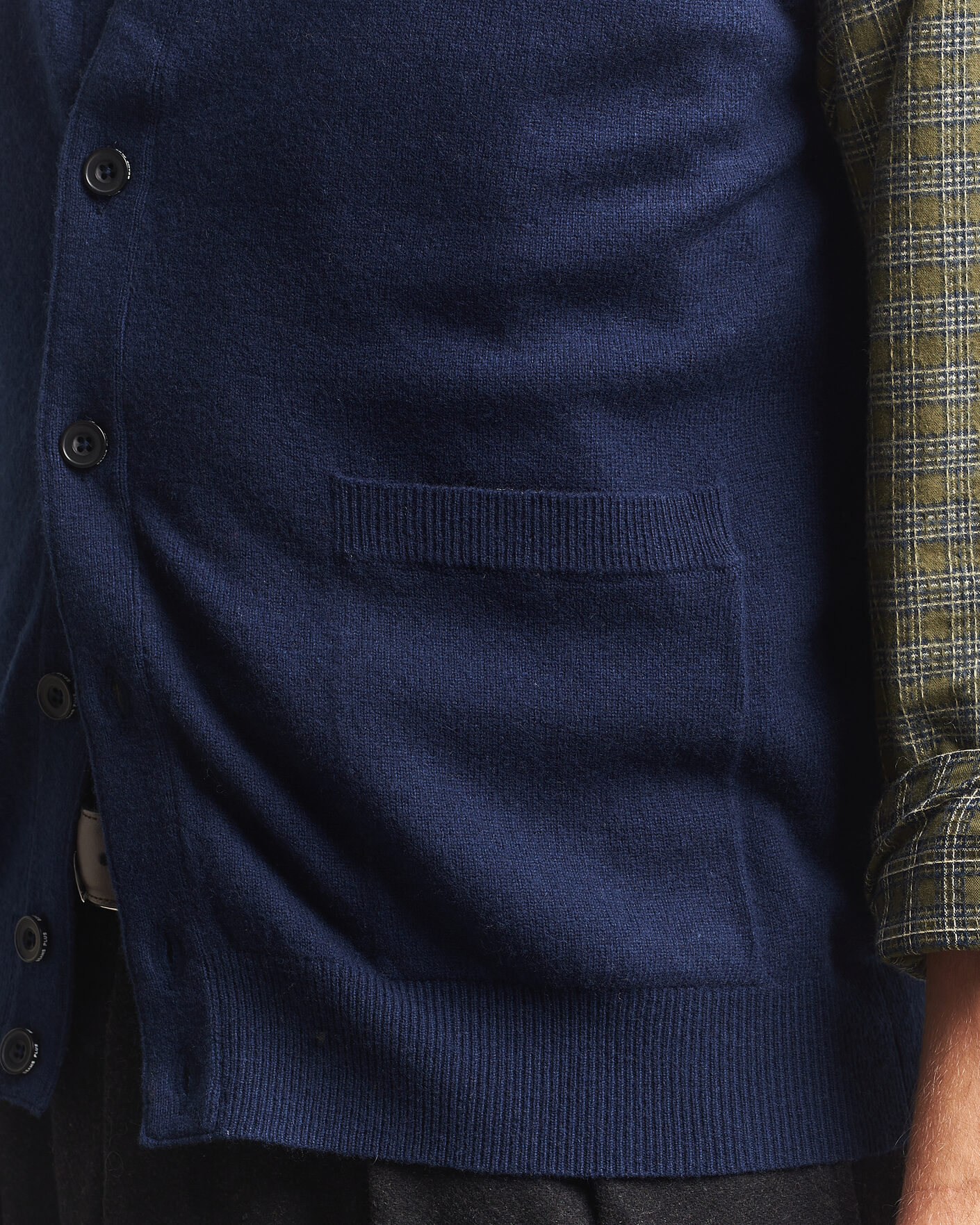 Heren | Truien | BEAMS PLUS | Button Knit Vest Navy