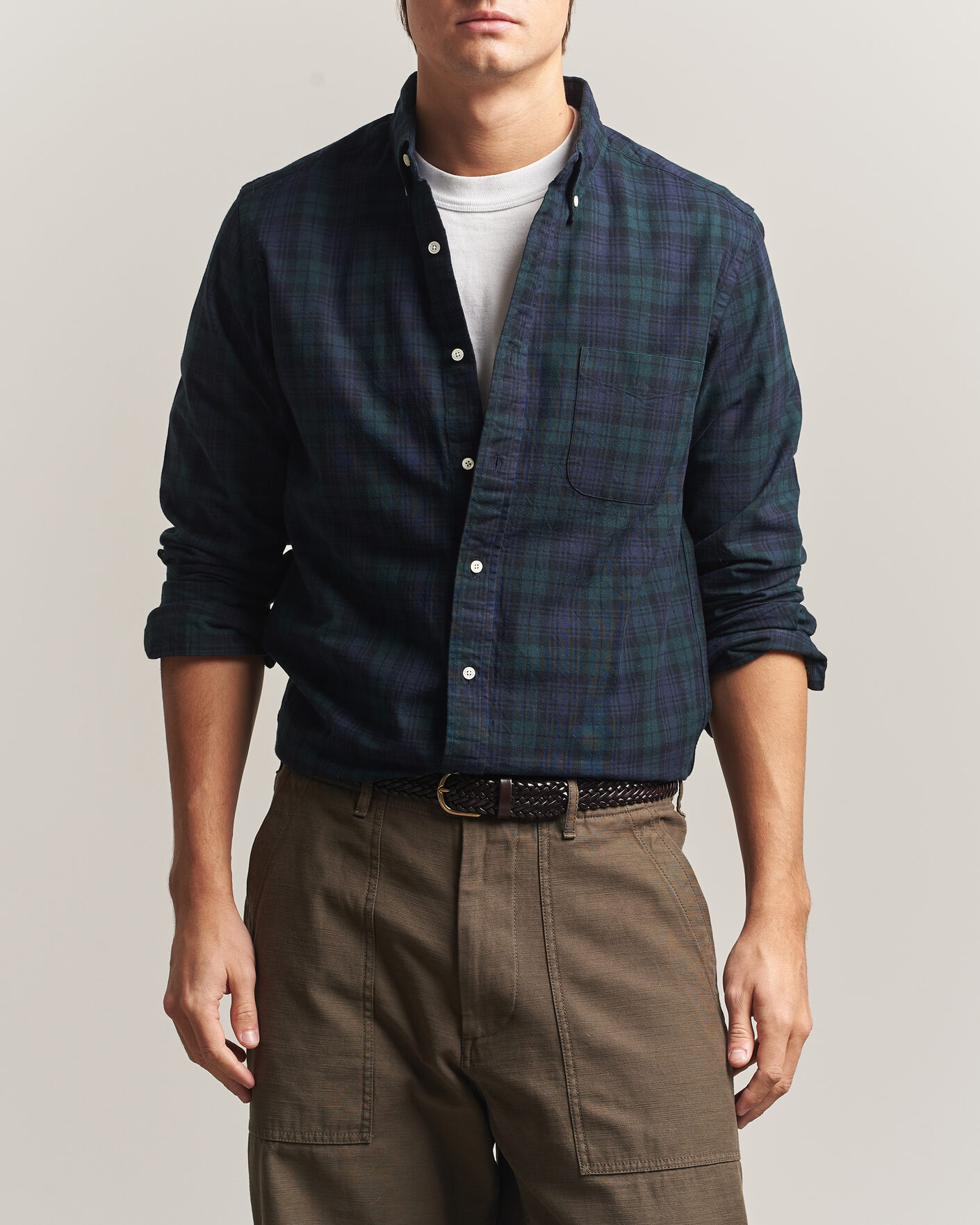 Heren | Overhemden | BEAMS PLUS | Button Down Shirt Black Watch