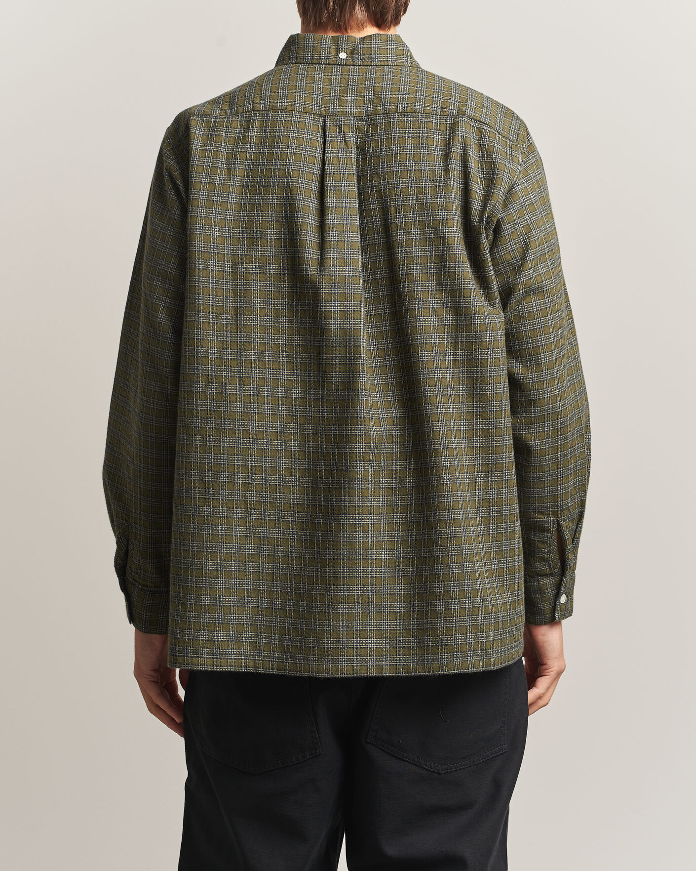 Heren | Overhemden | BEAMS PLUS | Dobby Plaid Button Down Shirt Dark Green