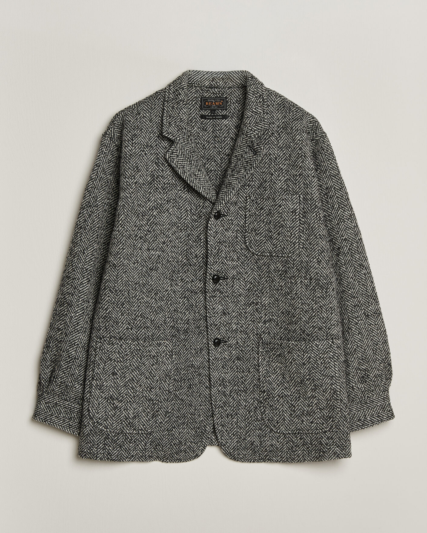 Heren | Jassen | BEAMS PLUS | Wool Herringbone Jacket Grey