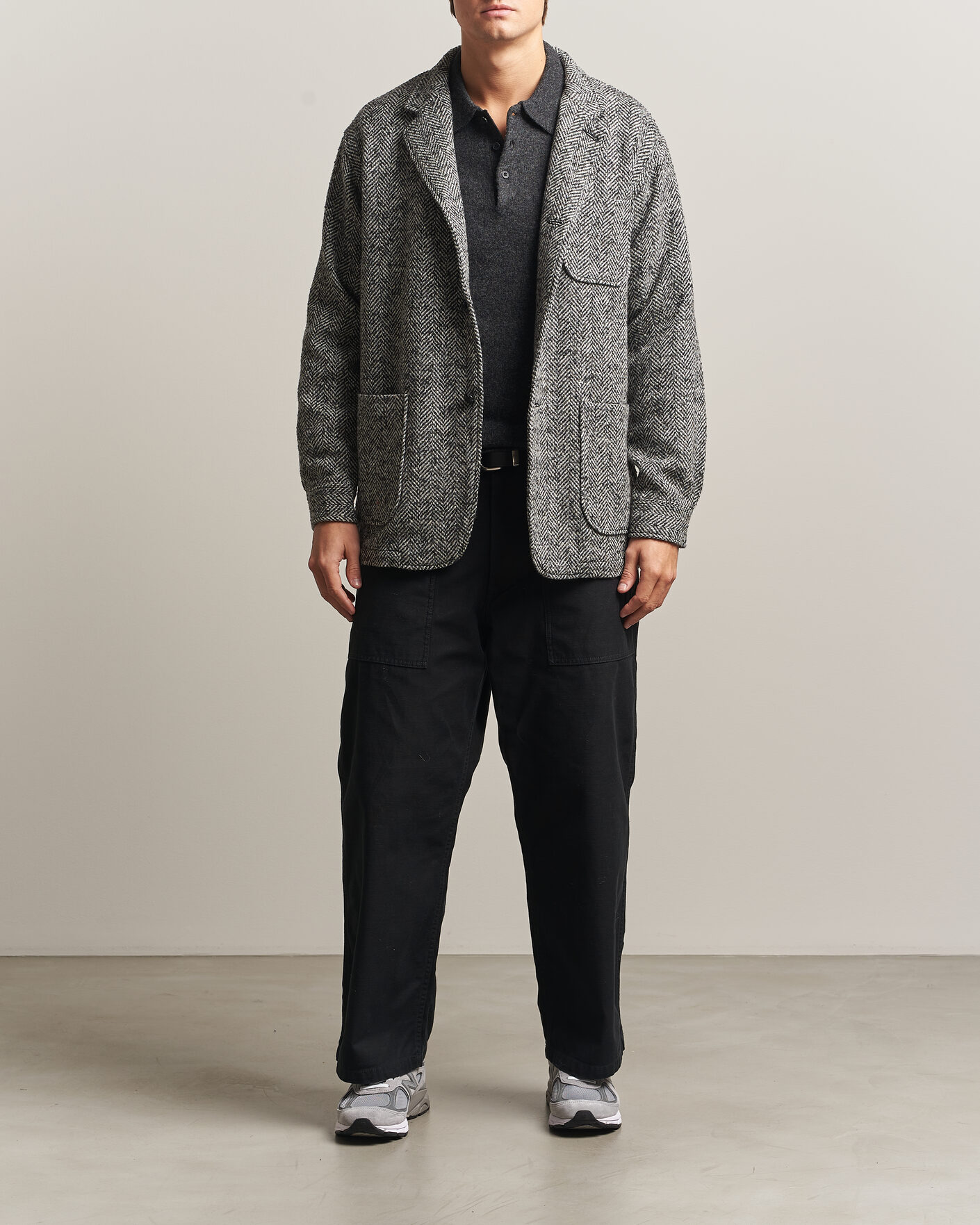 Heren | Jassen | BEAMS PLUS | Wool Herringbone Jacket Grey