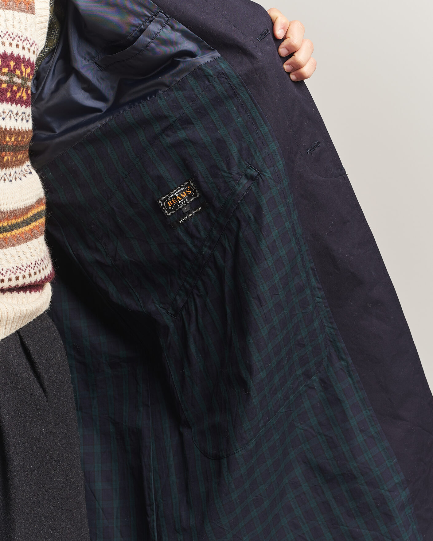 Heren | Jassen | BEAMS PLUS | Oxford Over Coat Navy