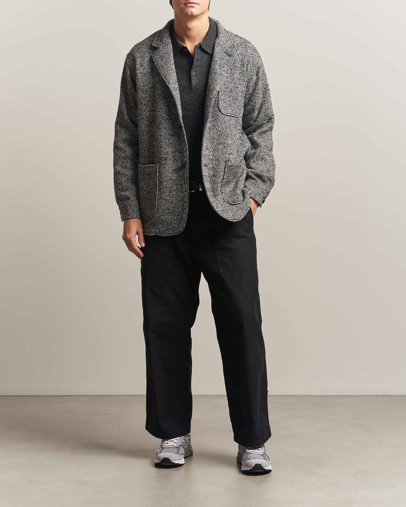 Heren | Broeken | BEAMS PLUS | MIL Utility Sateen Trousers Black