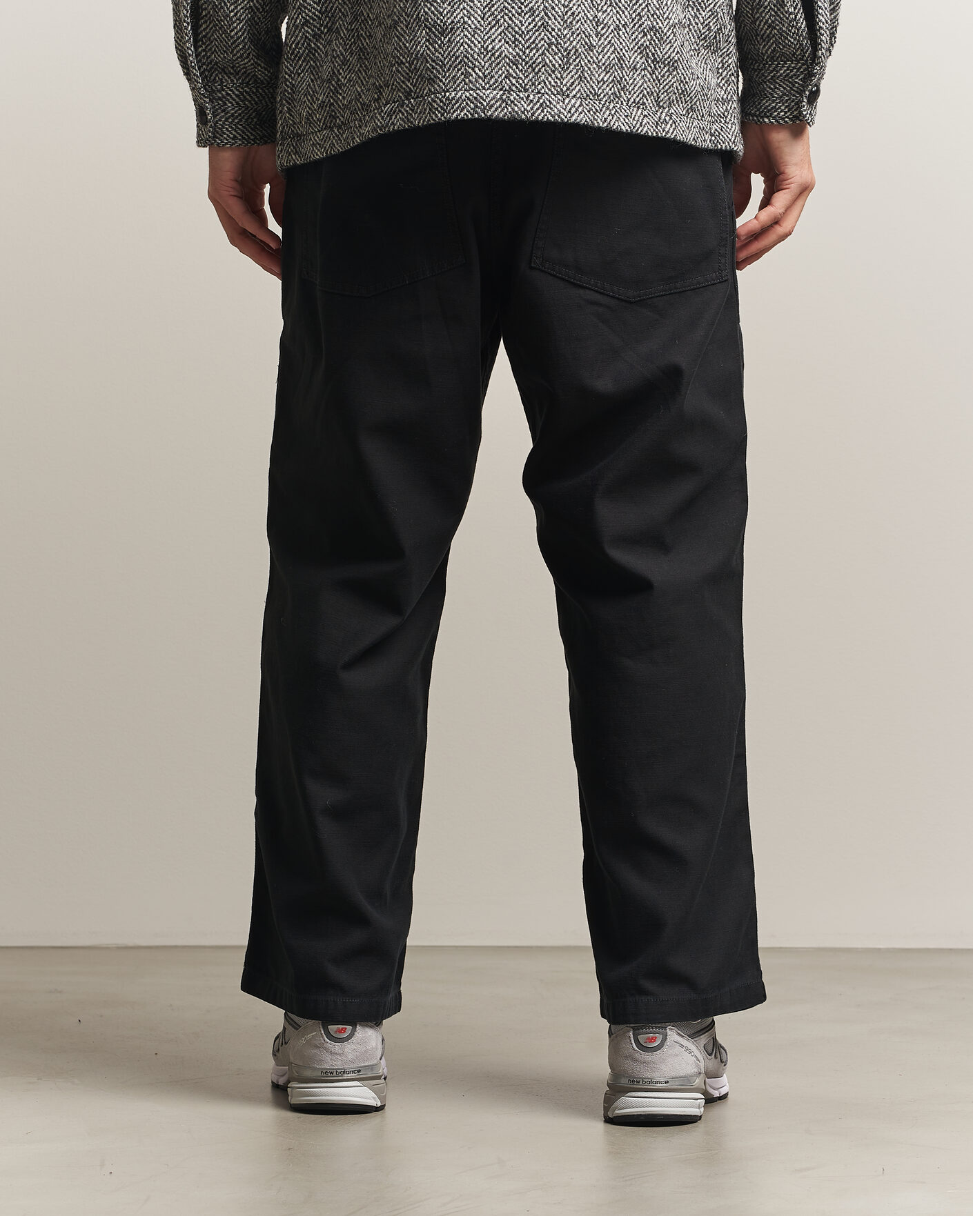 Heren | Broeken | BEAMS PLUS | MIL Utility Sateen Trousers Black
