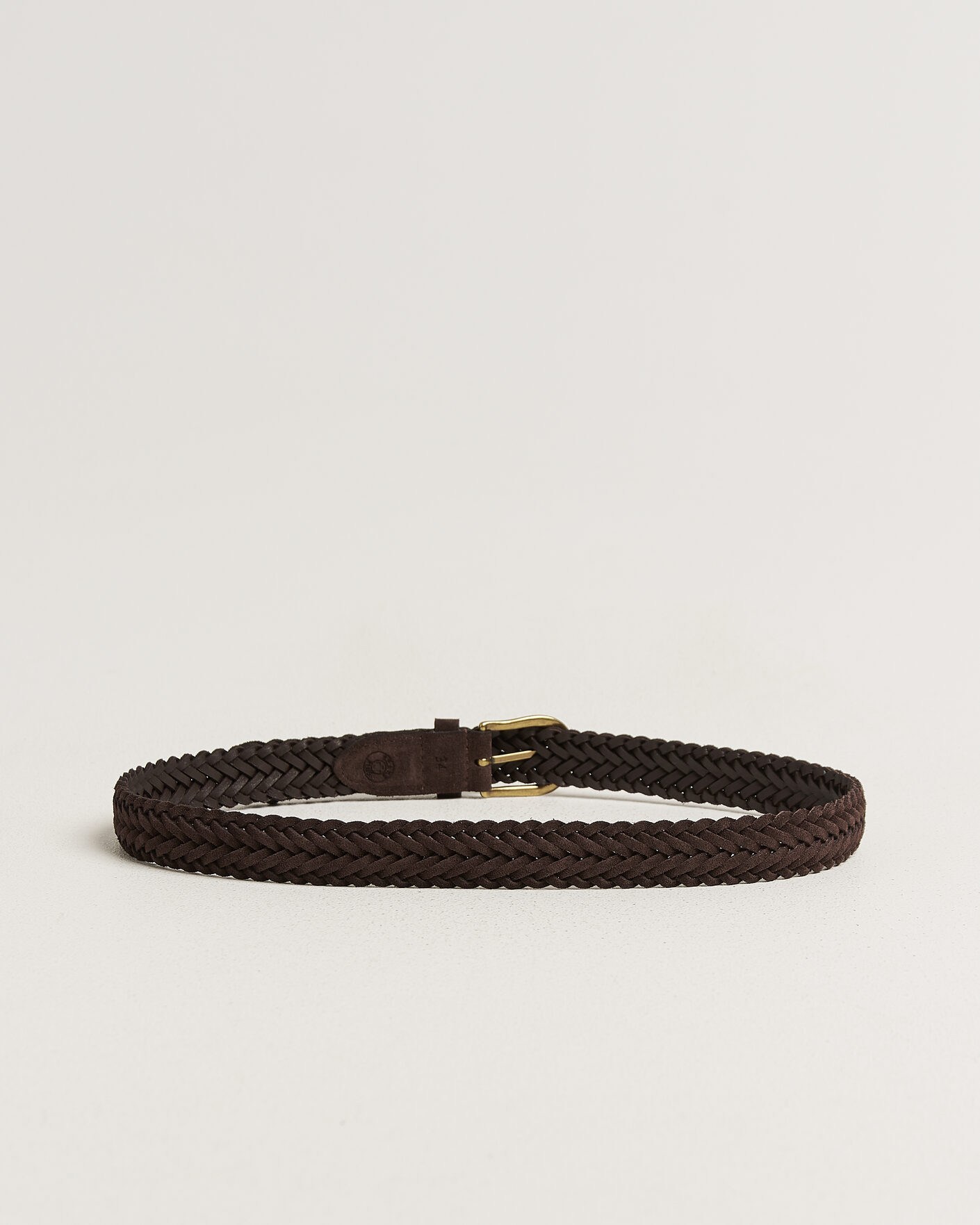 Heren | Riemen | BEAMS PLUS | Suede Braided Belt Dark Brown