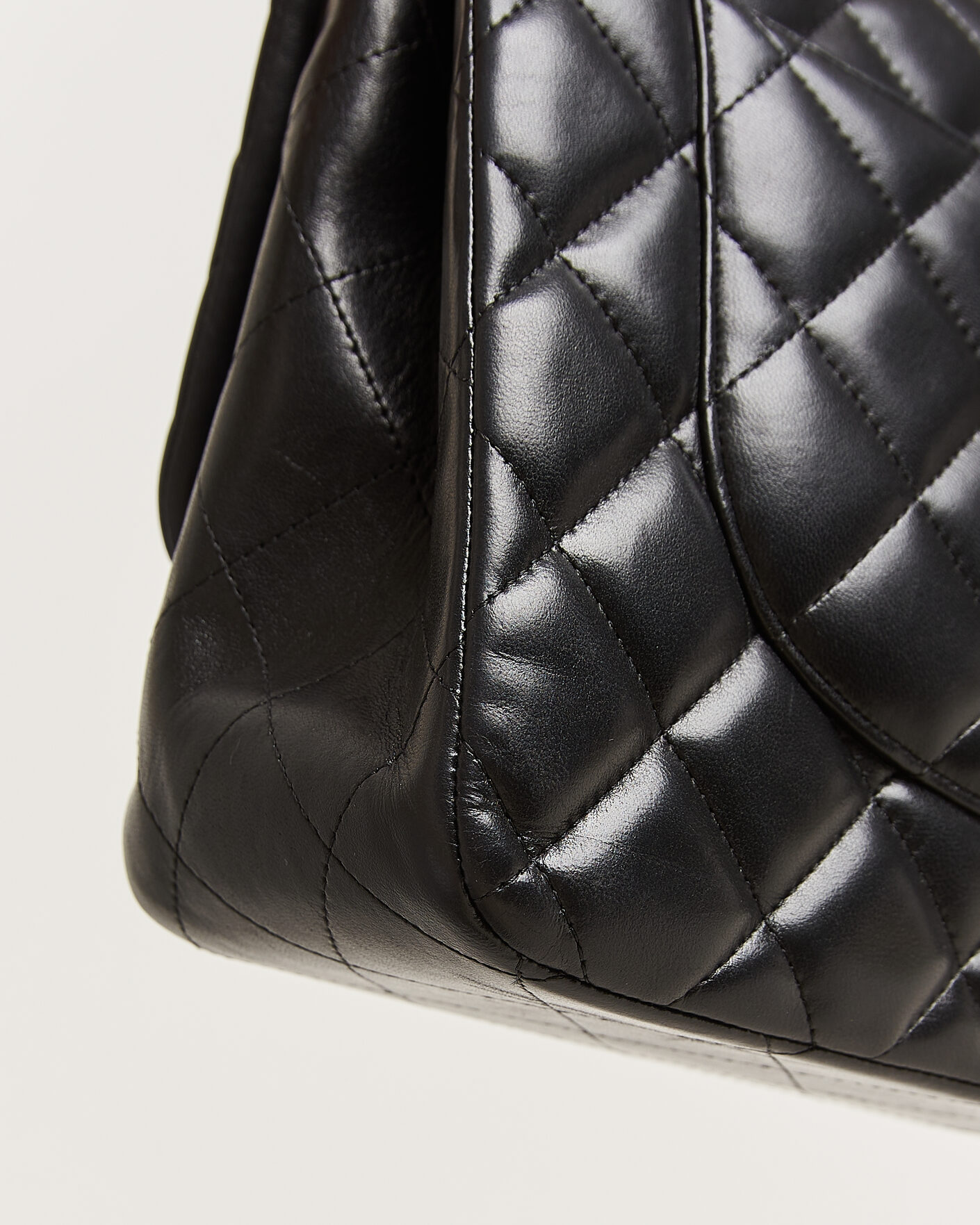 Heren | Pre-Owned & Vintage Bags | Chanel Pre-Owned | Classic Jumbo Double Flap Bag Lambskin Black