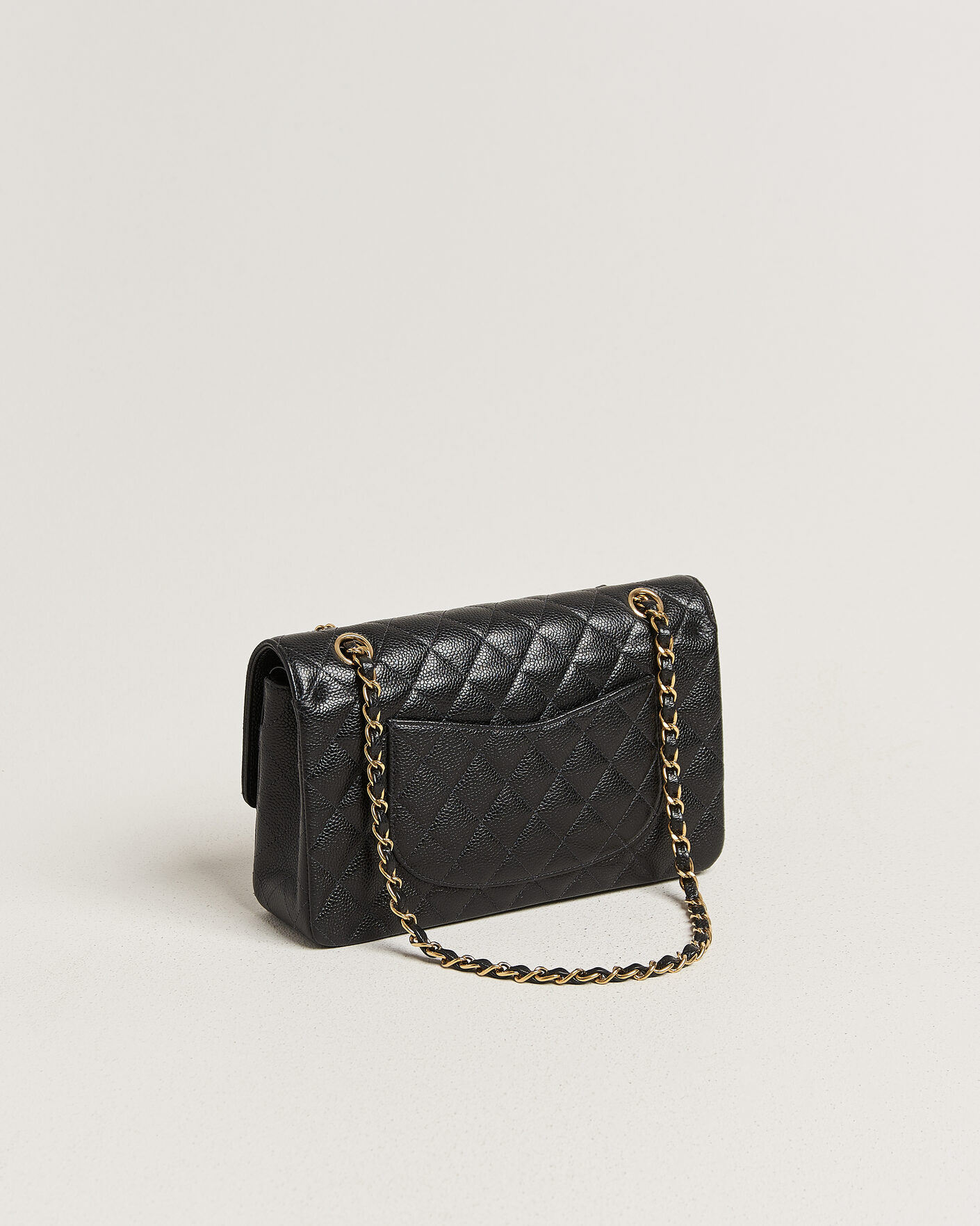 Heren | Pre-Owned & Vintage Bags | Chanel Pre-Owned | Classic Medium Double Flap Bag Caviar Black