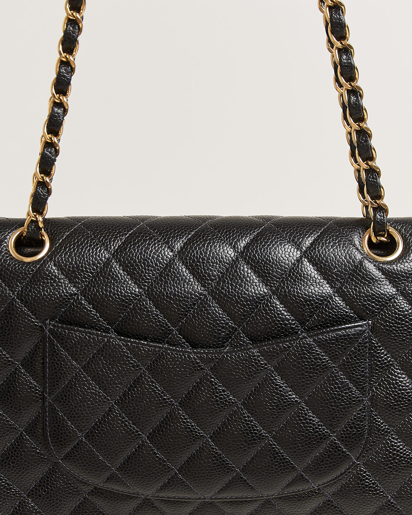 Heren | Pre-Owned & Vintage Bags | Chanel Pre-Owned | Classic Medium Double Flap Bag Caviar Black