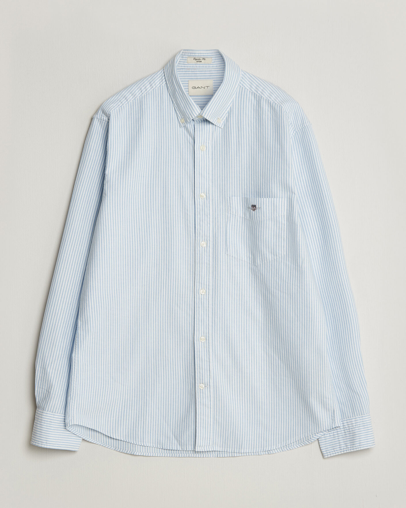Heren | Overhemden | Gant | Regular Fit Striped Oxford Shirt College Blue