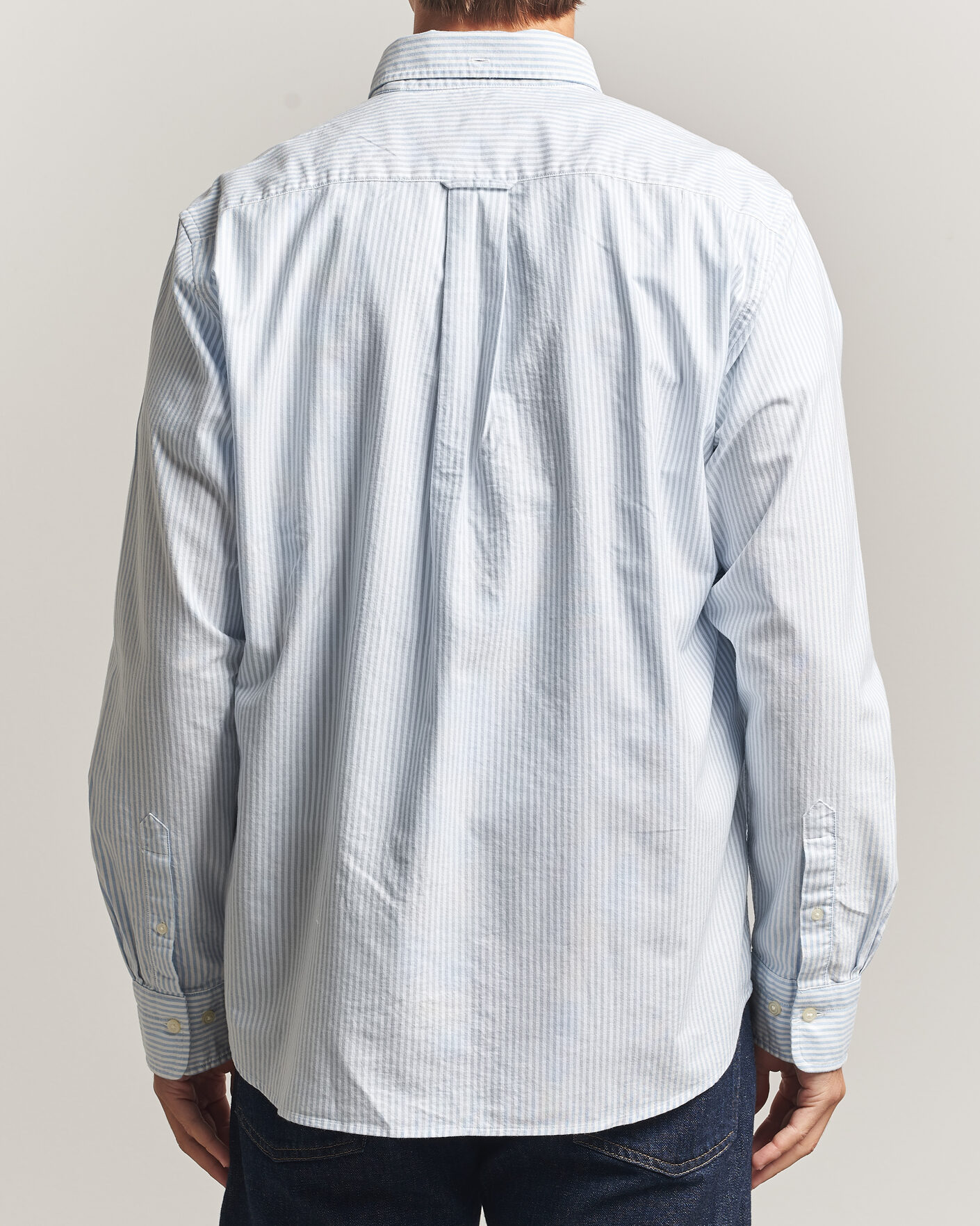 Heren | Overhemden | Gant | Regular Fit Striped Oxford Shirt College Blue