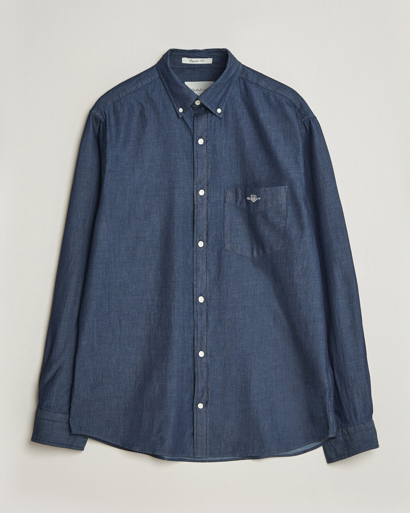 Heren | Overhemden | Gant | Regular Fit Indigo Shirt Dark Indigo