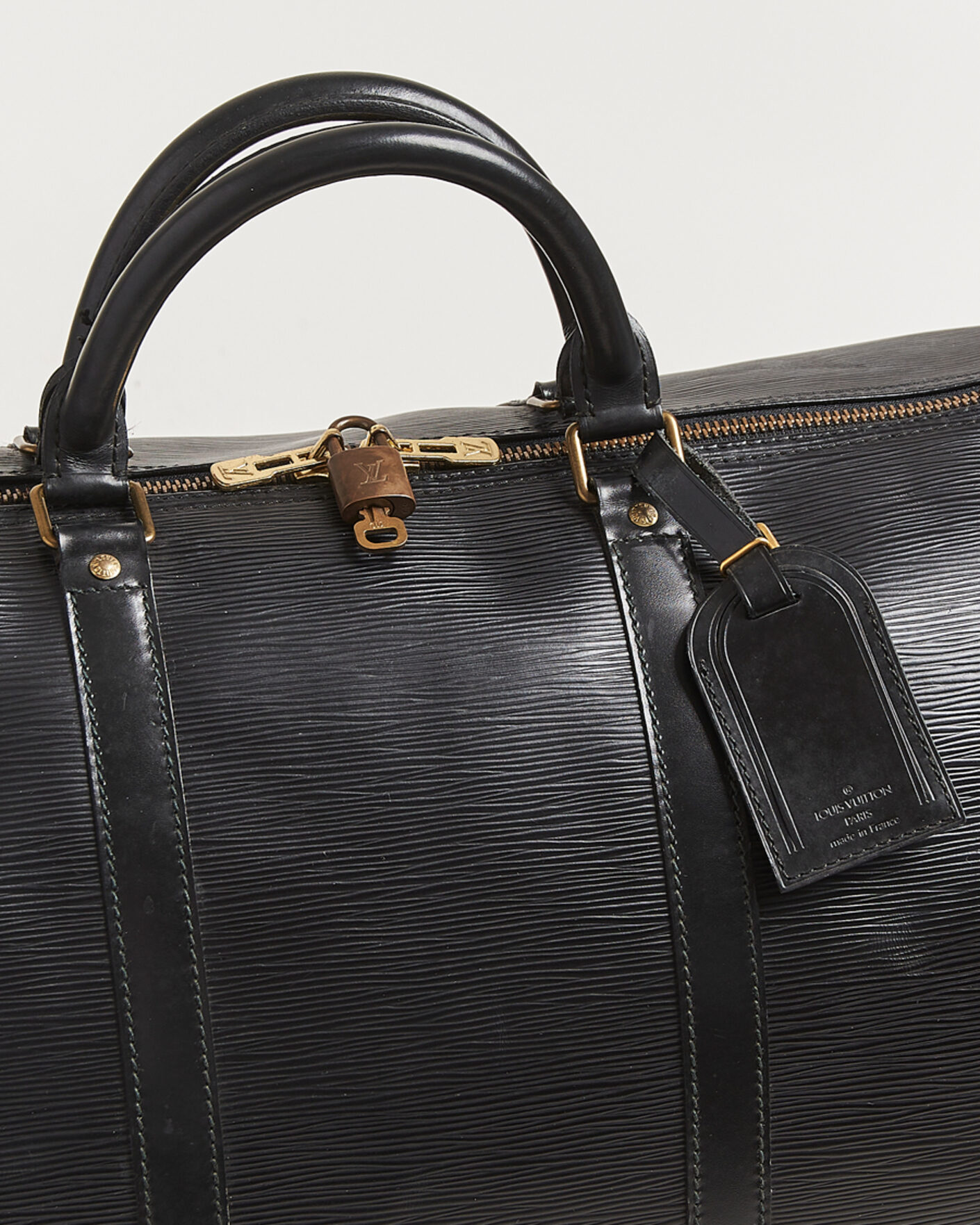Heren | Pre-Owned & Vintage Bags | Louis Vuitton Pre-Owned | Keepall 60 Epi Leather Black