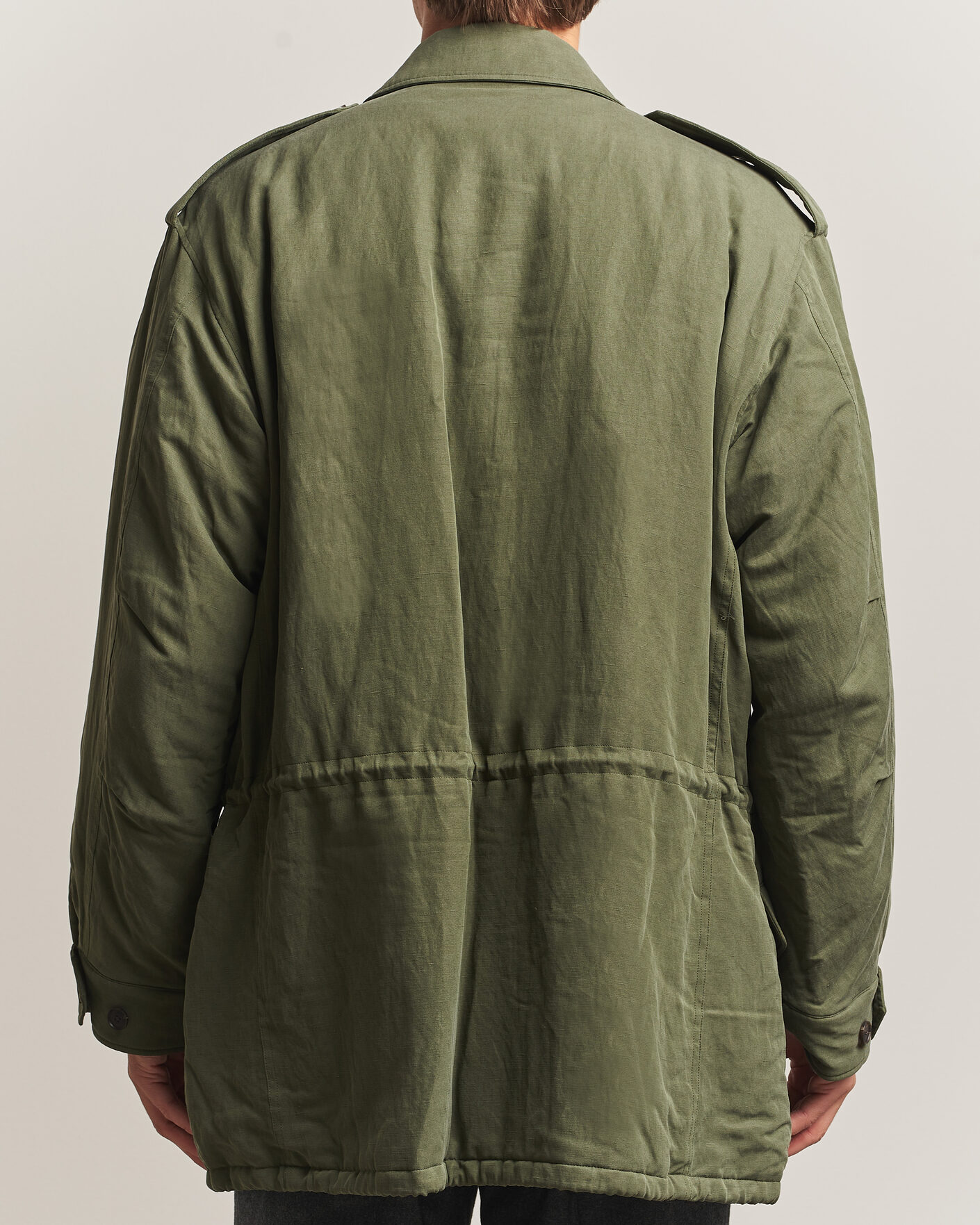 Heren | Jassen | Auralee | Brushed Padded Military Jacket Olive