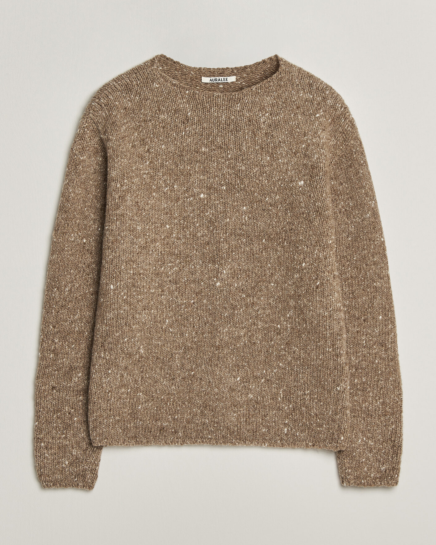 Heren | Truien | Auralee | Homespun Tweed Knit Pullover Top Brown