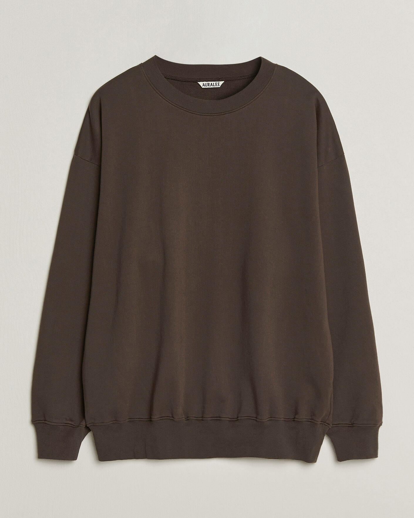Heren | Truien | Auralee | Super High Gauge Sweat Pullover Dark Brown