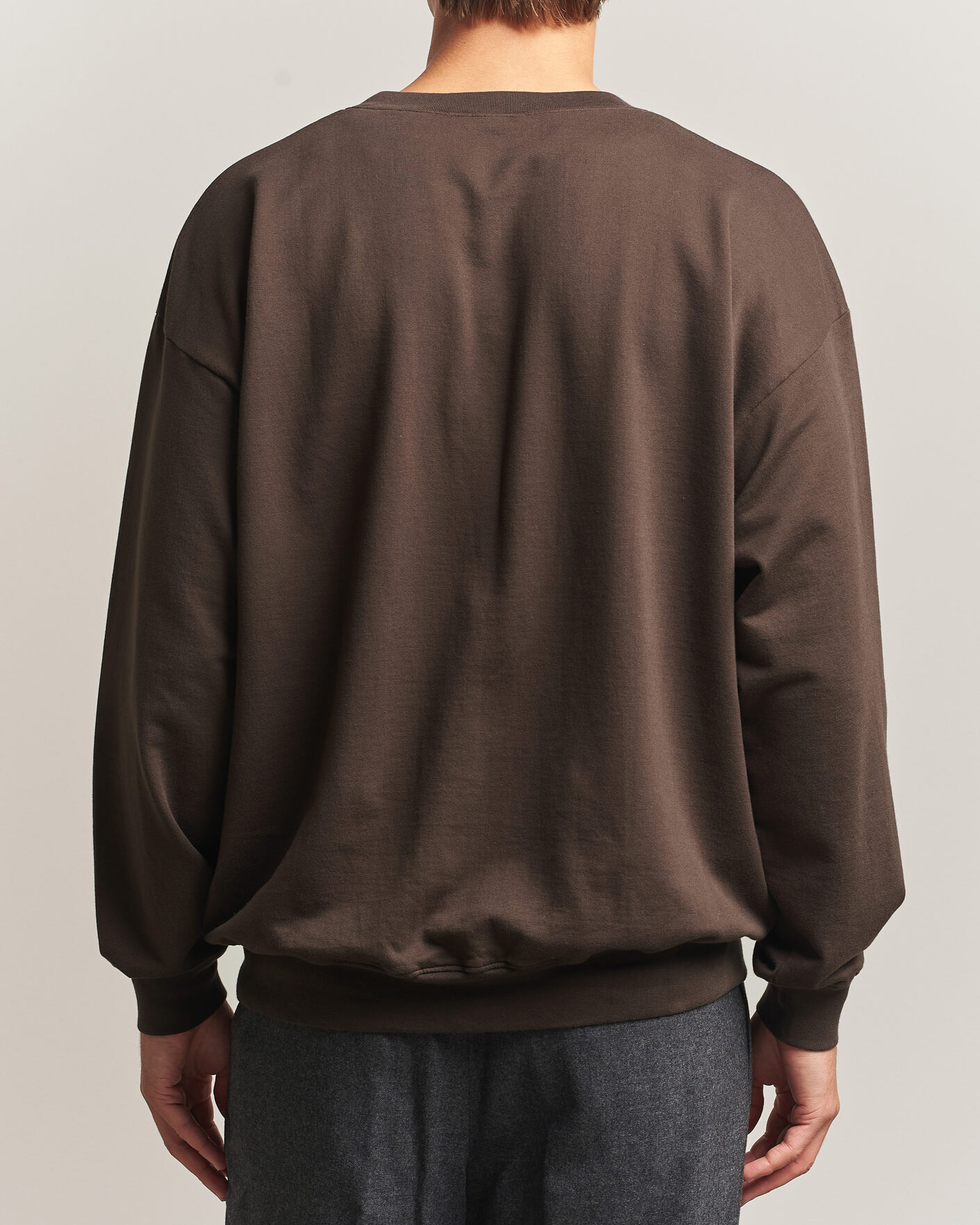 Heren | Truien | Auralee | Super High Gauge Sweat Pullover Dark Brown