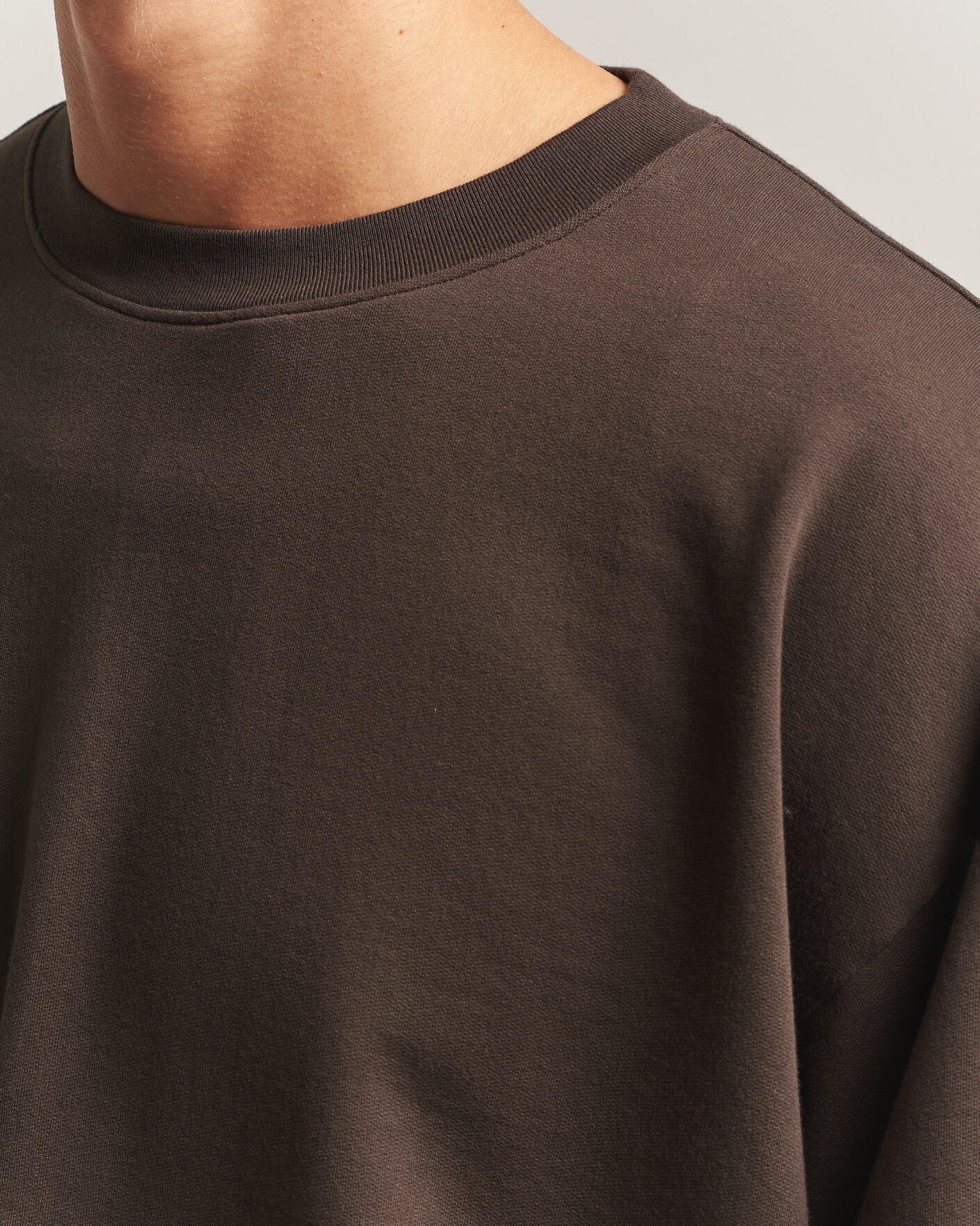 Heren | Truien | Auralee | Super High Gauge Sweat Pullover Dark Brown