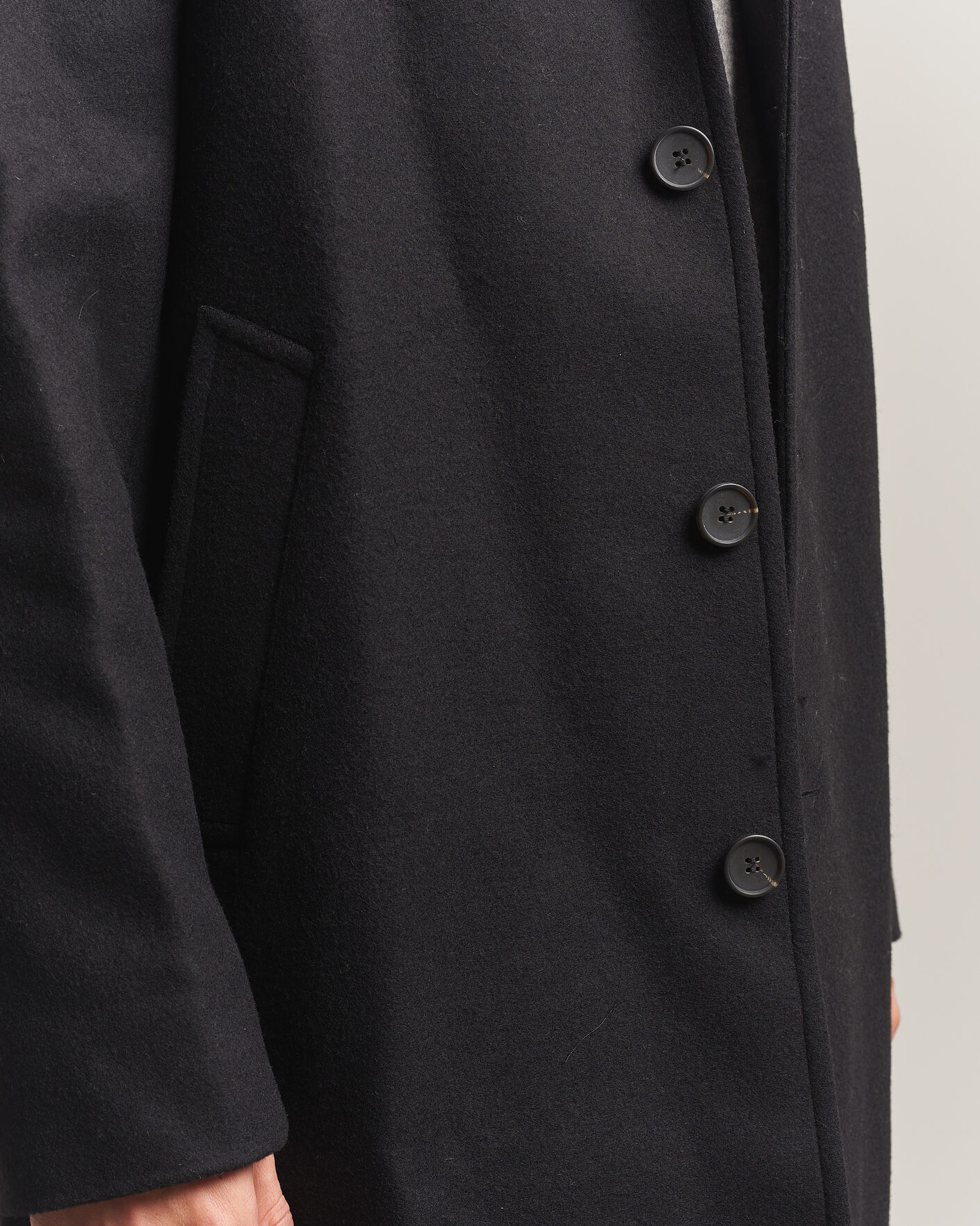 Heren | Jassen | A Day's March | Shamrock Wool Car Coat Black