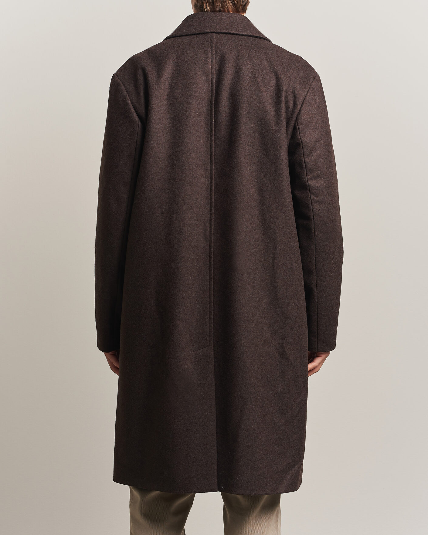 Heren | Jassen | A Day's March | Shamrock Wool Car Coat Dark Brown
