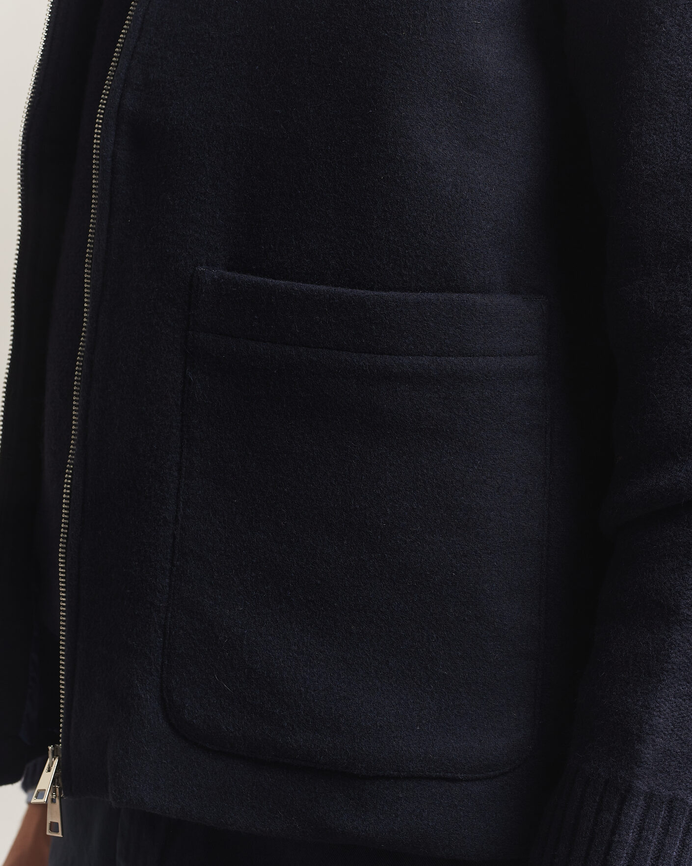 Heren | Gilets | A Day's March | Canora Lined Wool Vest Navy