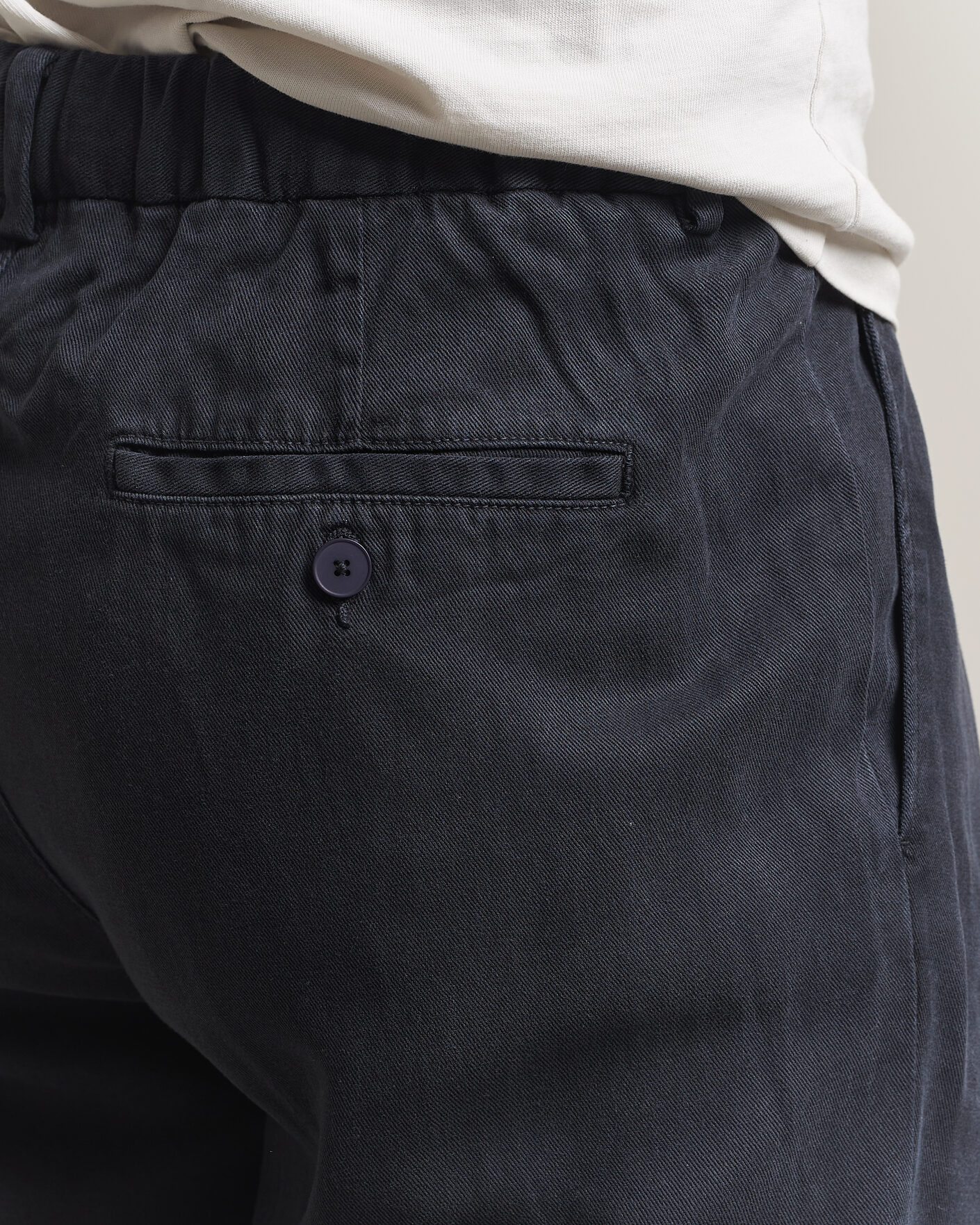 Heren | Broeken | A Day's March | Smart Lyocell Trousers Navy